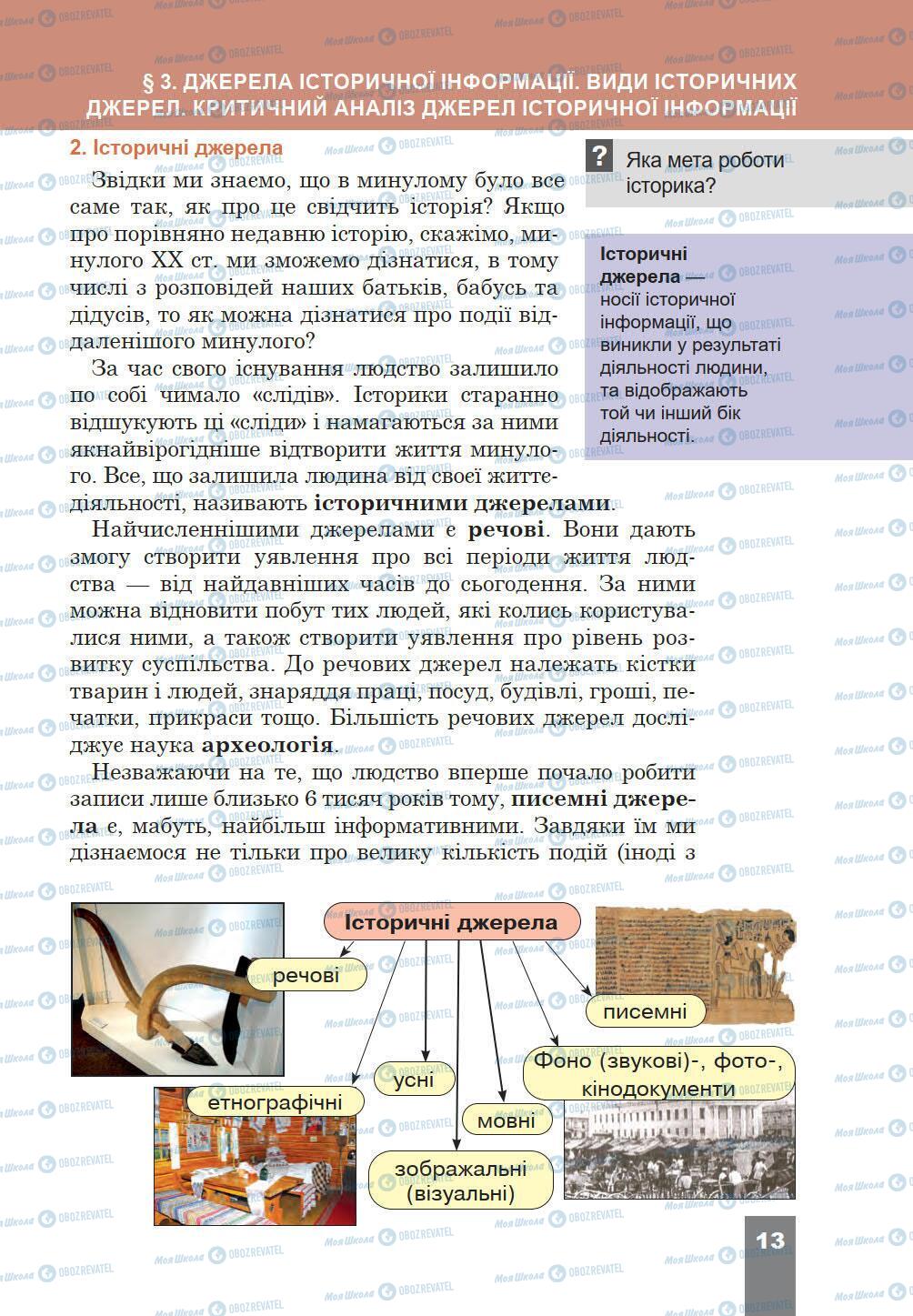 Учебники История Украины 5 класс страница 13