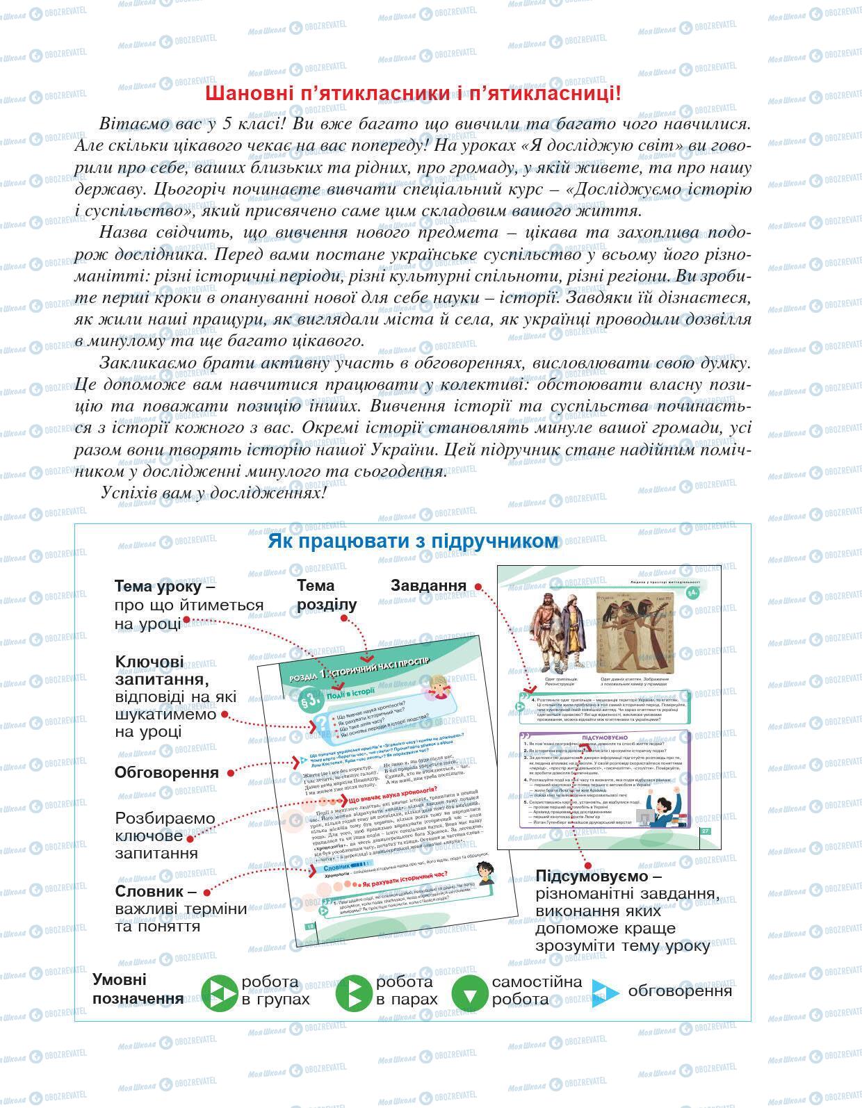 Учебники История Украины 5 класс страница 1