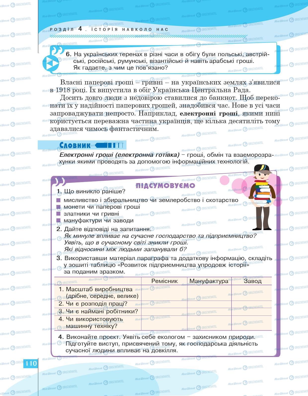 Підручники Історія України 5 клас сторінка 110