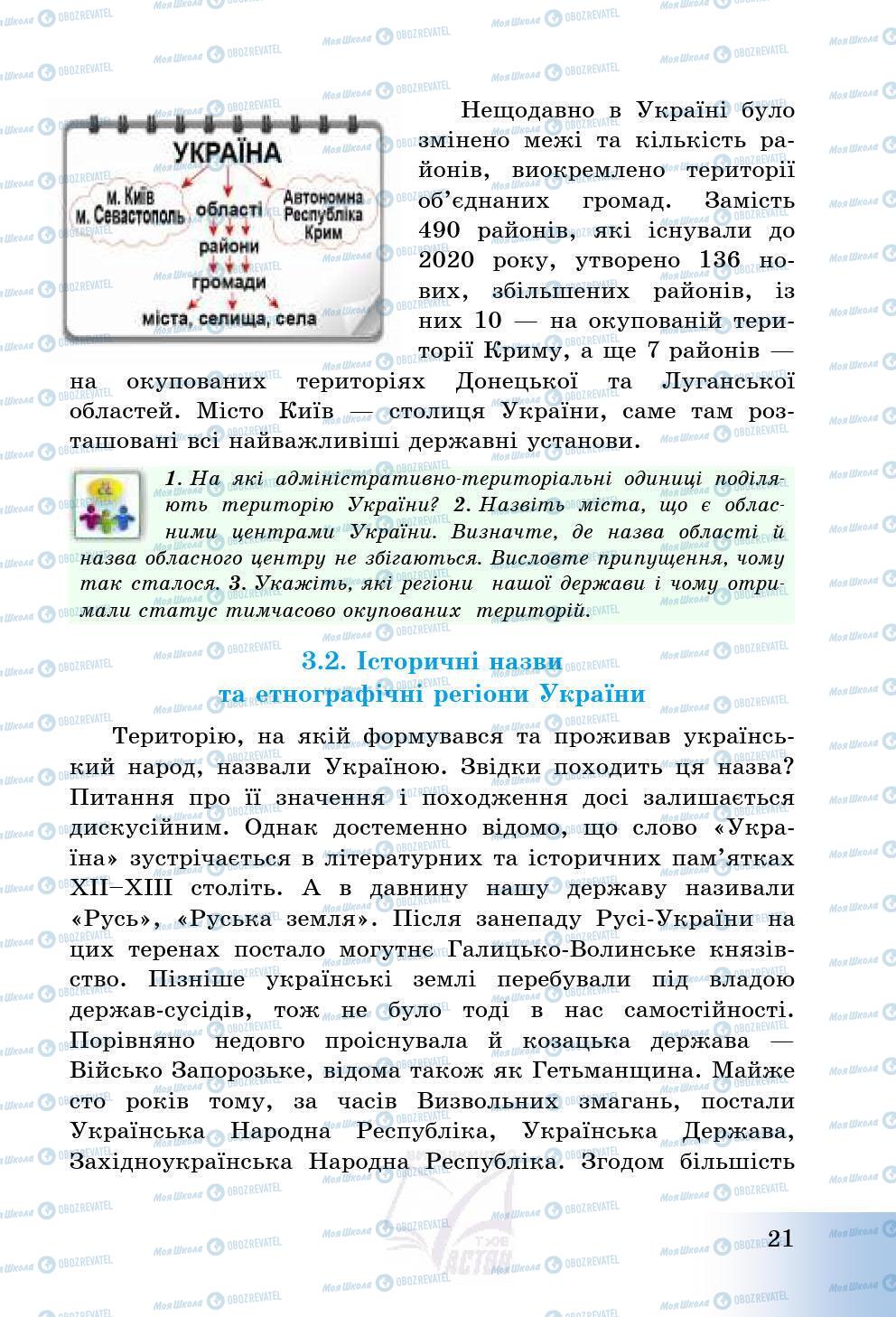 Учебники История Украины 5 класс страница 21