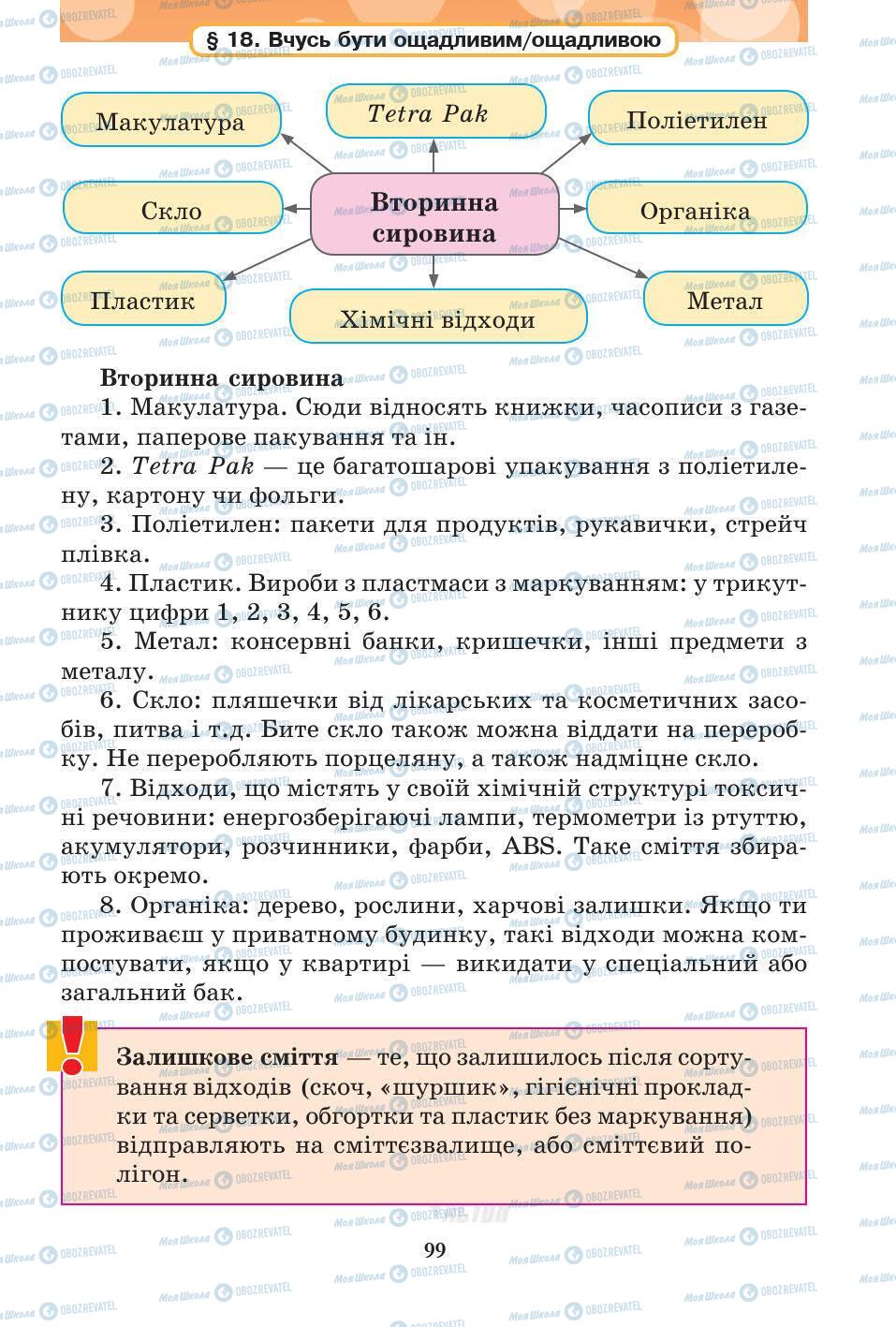 Підручники Основи здоров'я 5 клас сторінка 99