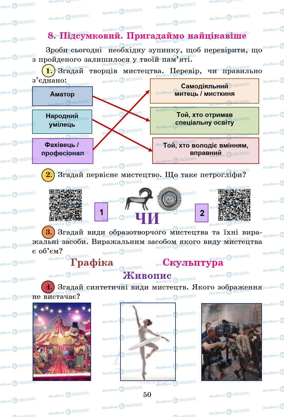 Підручники Мистецтво 5 клас сторінка 50