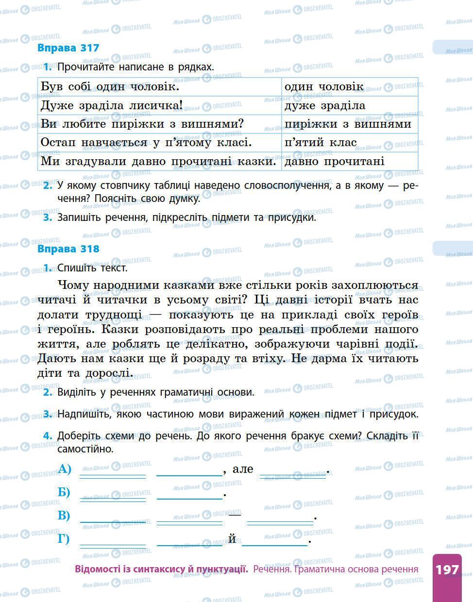 Підручники Українська мова 5 клас сторінка 197