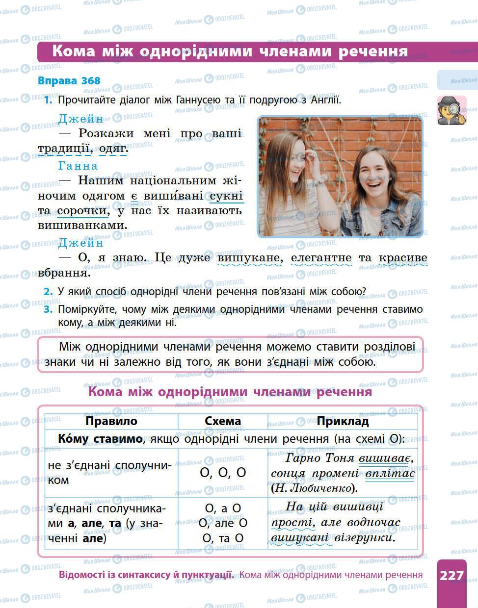 Підручники Українська мова 5 клас сторінка 227