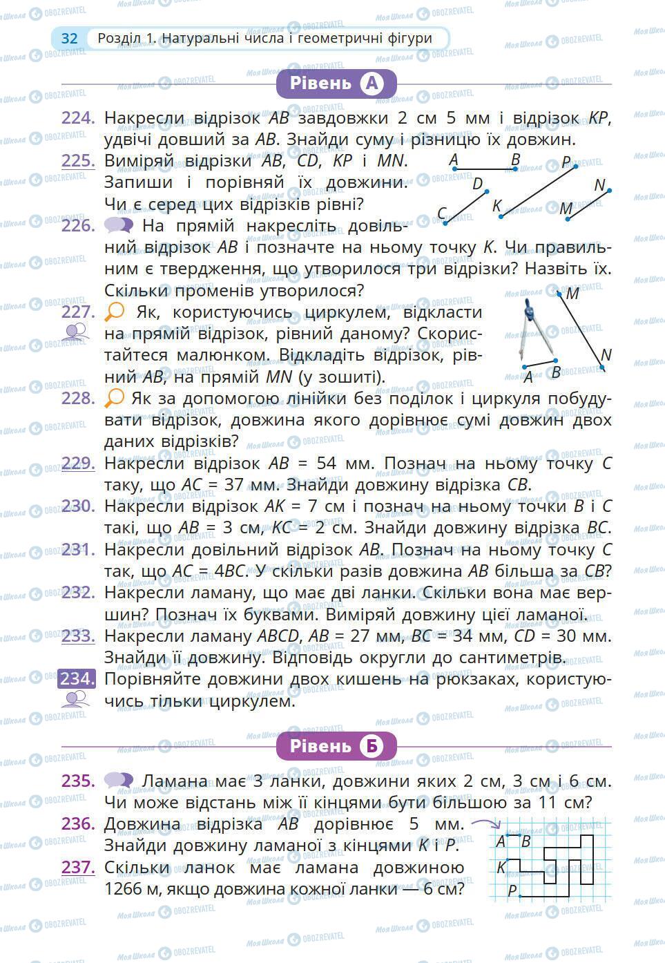 Підручники Математика 5 клас сторінка 32