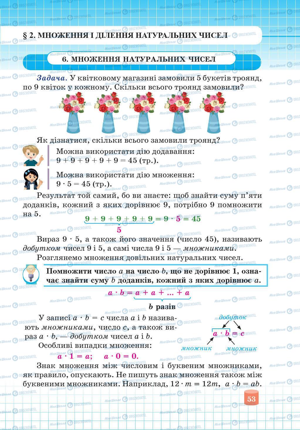 Підручники Математика 5 клас сторінка 53