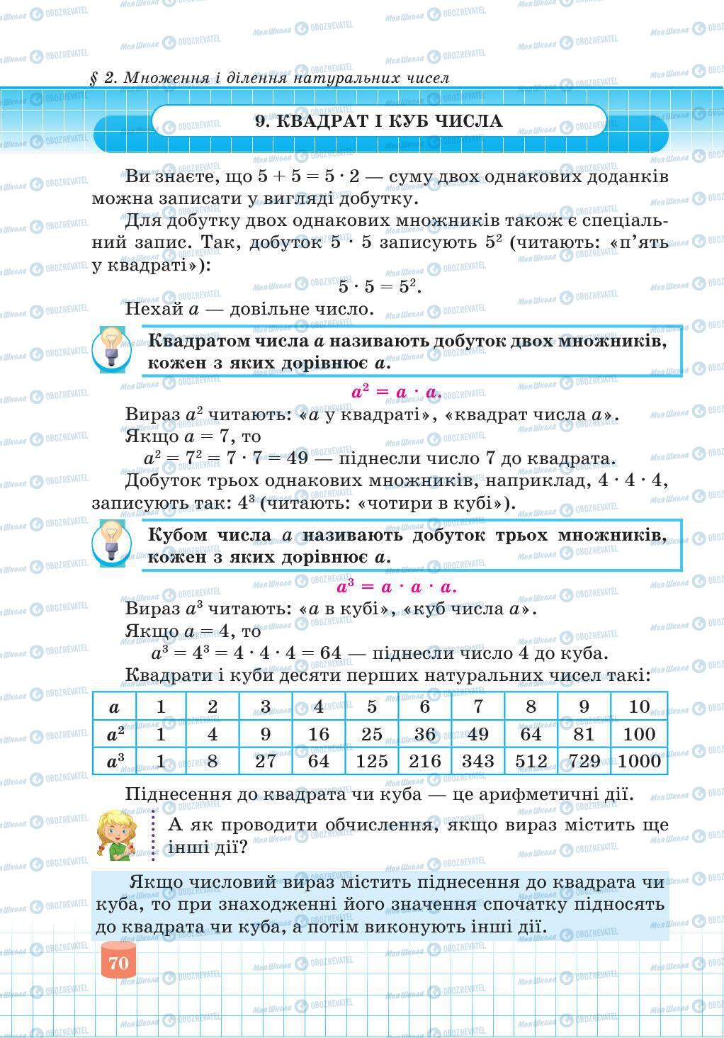 Учебники Математика 5 класс страница 70