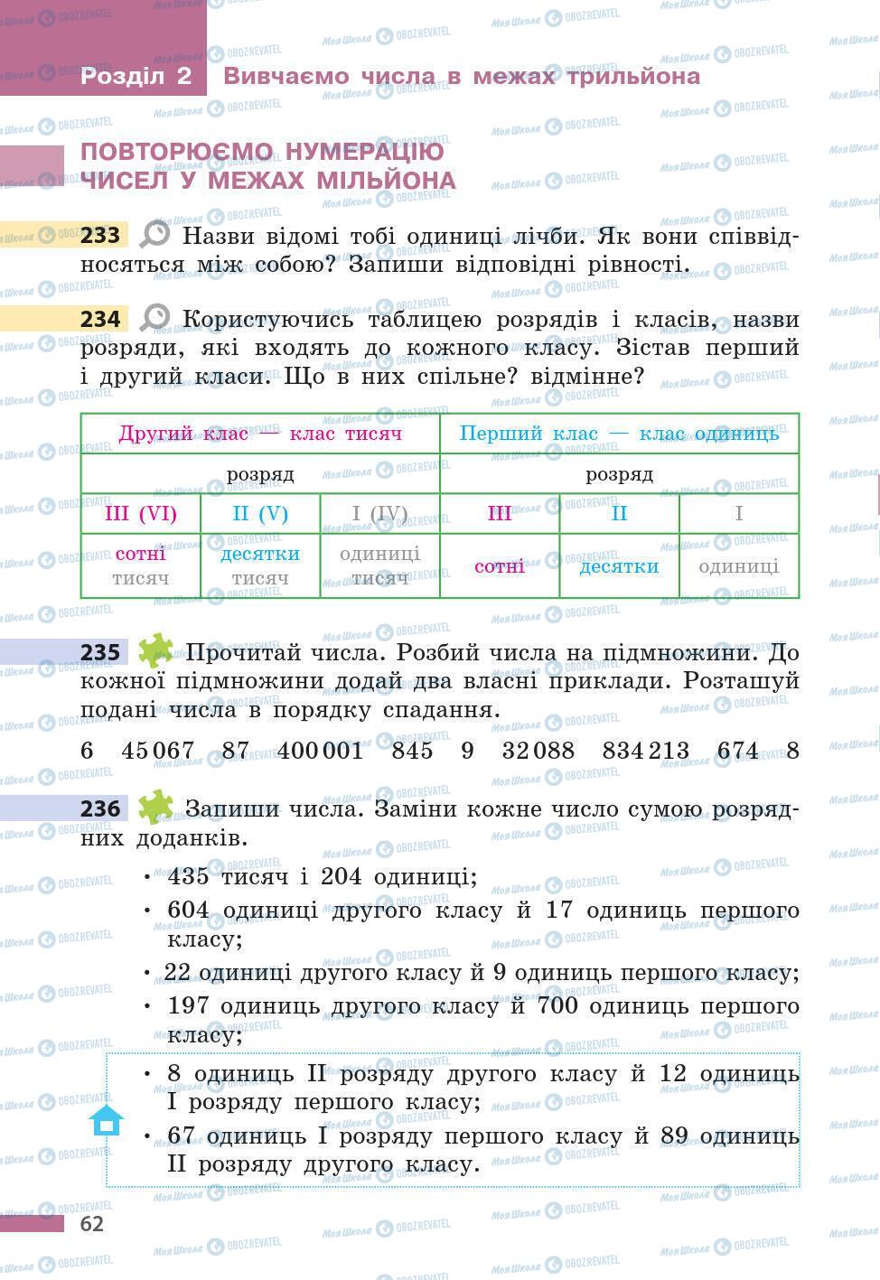 Учебники Математика 5 класс страница 62