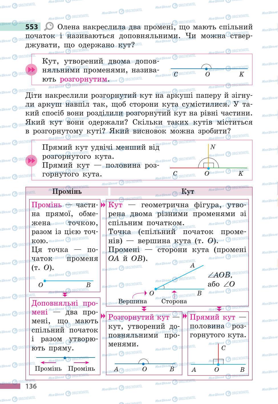 Підручники Математика 5 клас сторінка 136