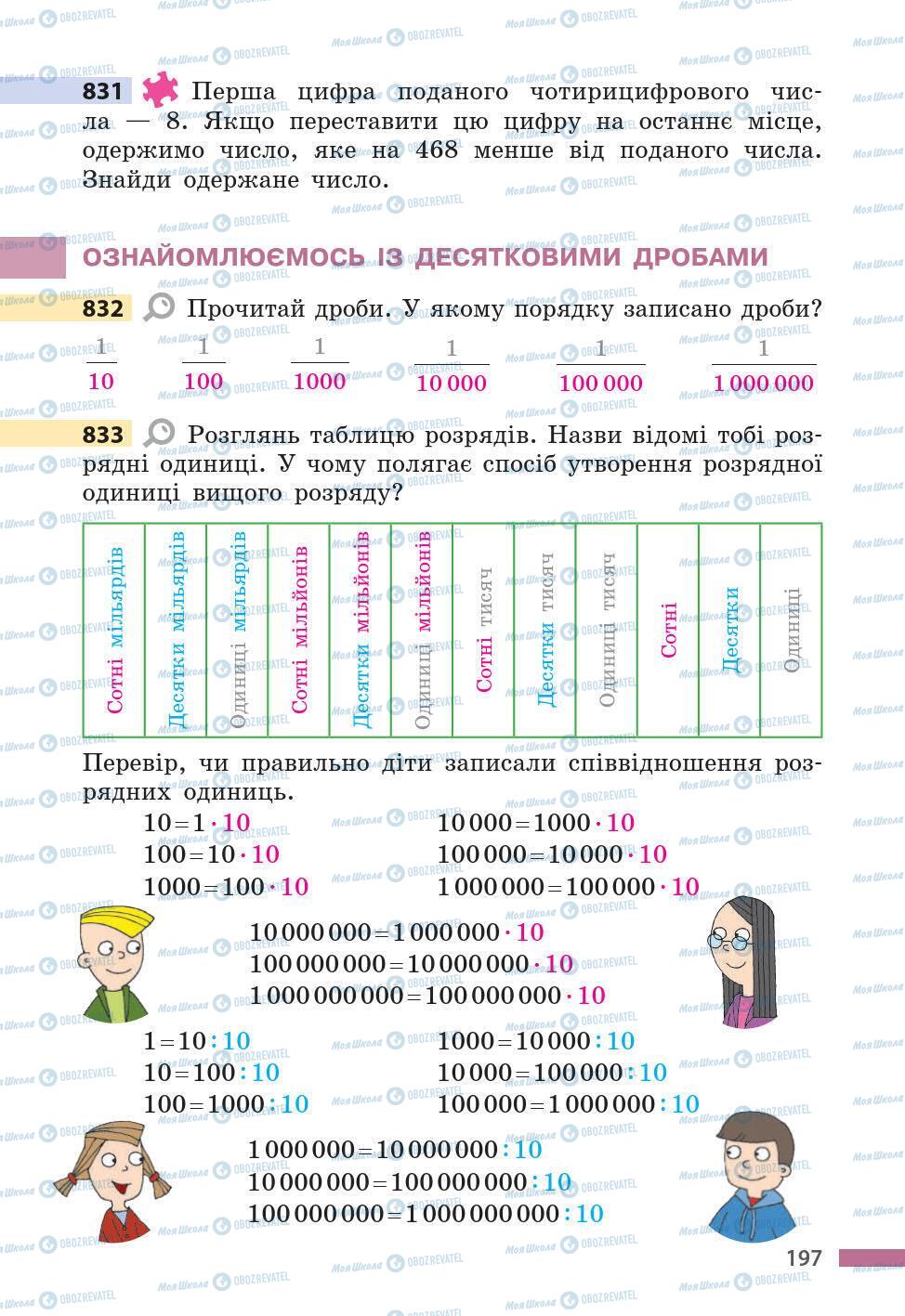 Підручники Математика 5 клас сторінка 197