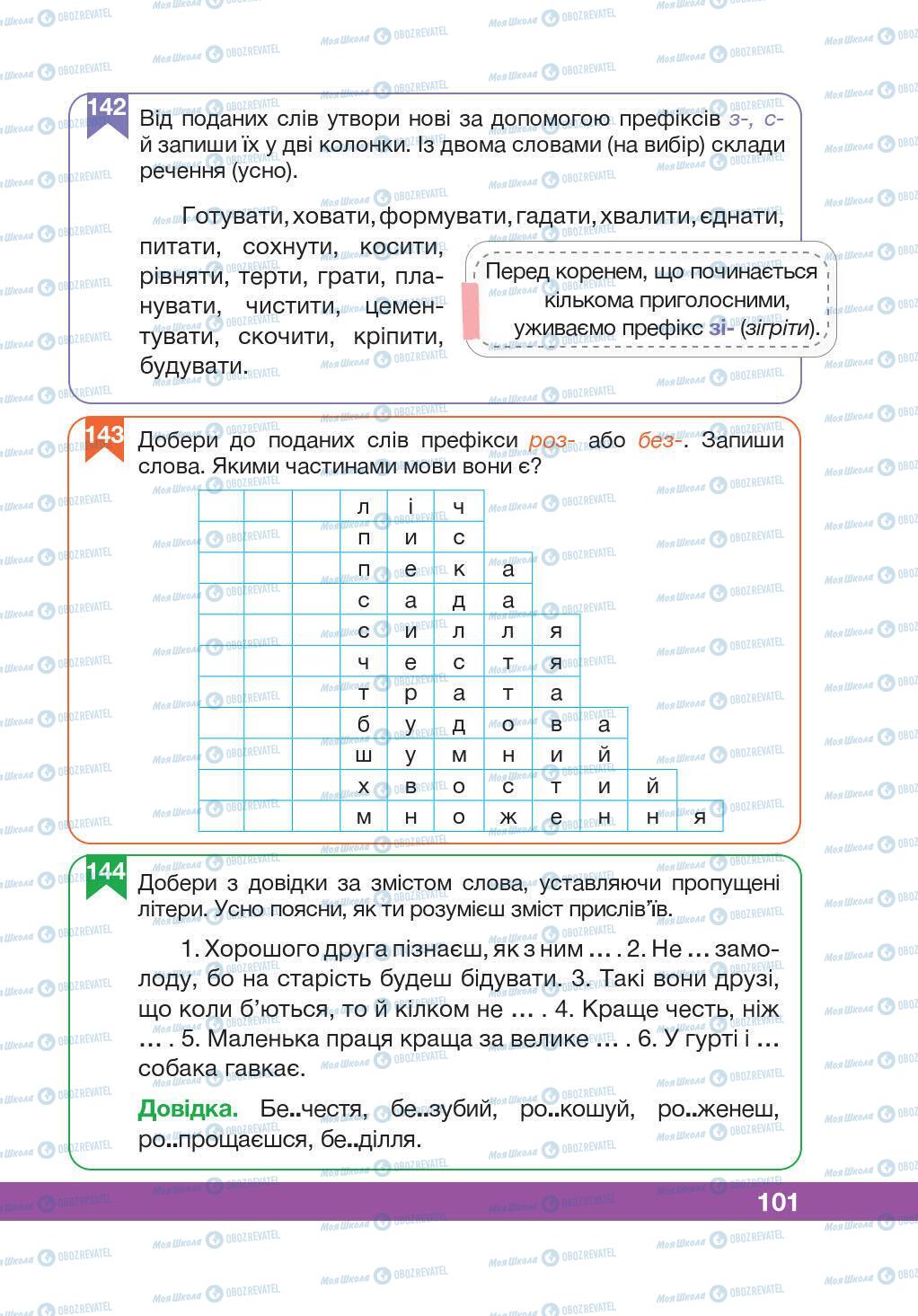 Підручники Українська мова 5 клас сторінка 101