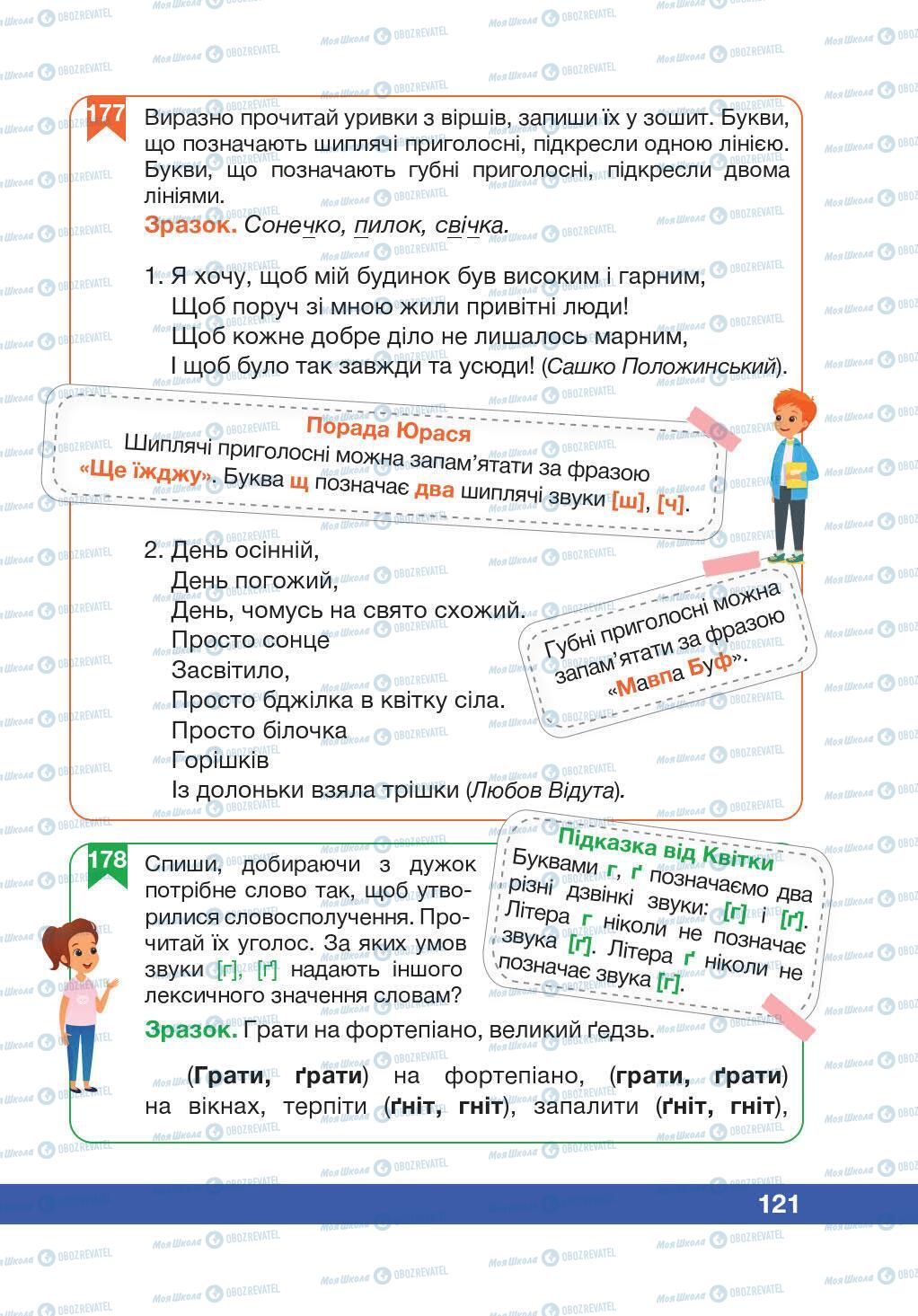 Підручники Українська мова 5 клас сторінка 121