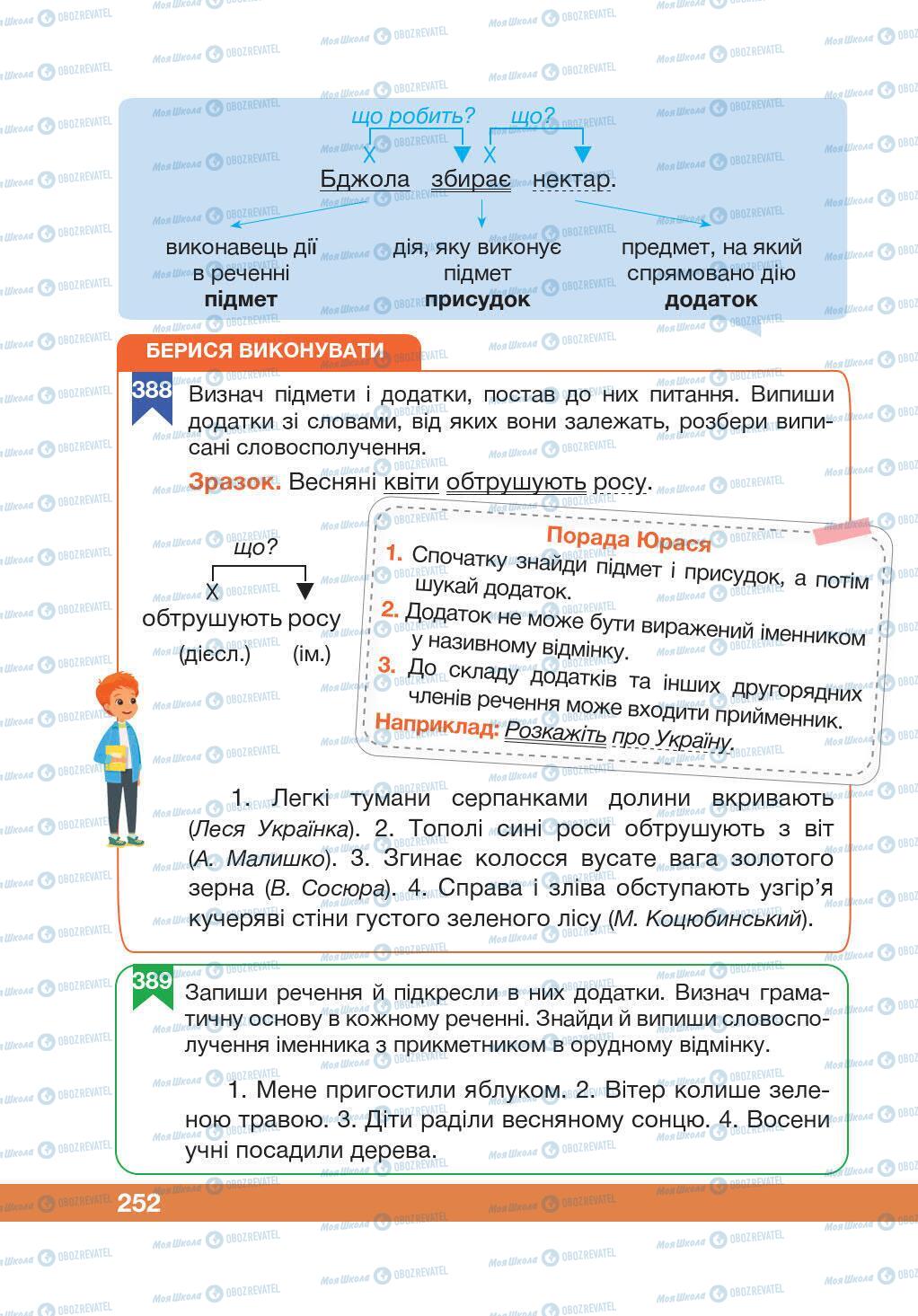 Учебники Укр мова 5 класс страница 252