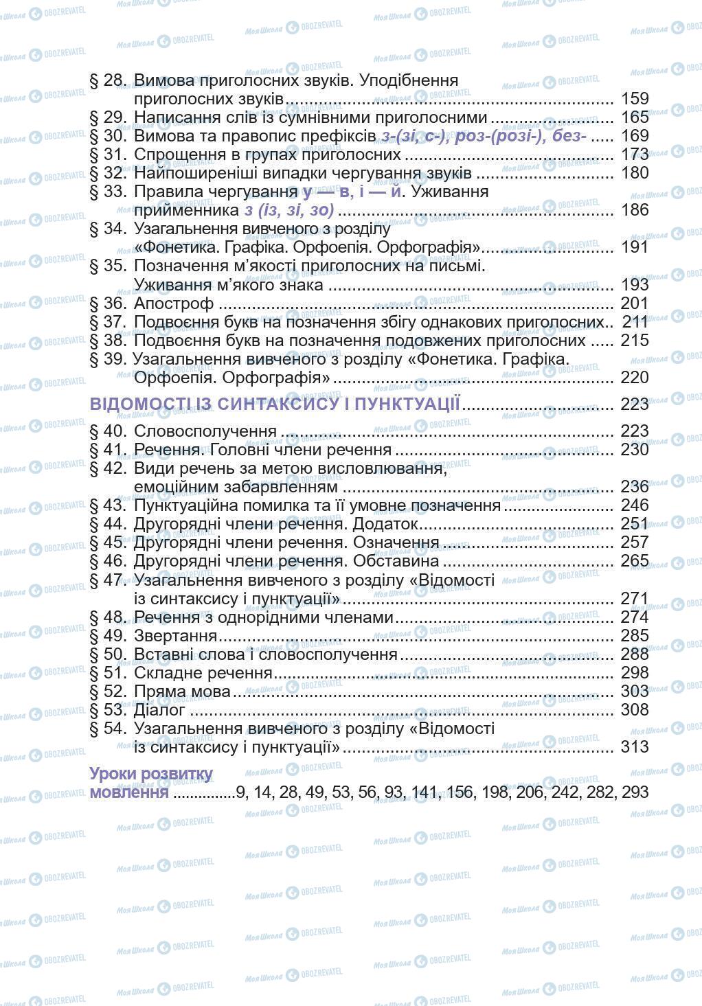 Підручники Українська мова 5 клас сторінка 319