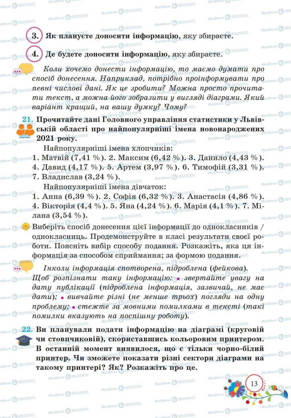 Учебники Укр мова 5 класс страница 13