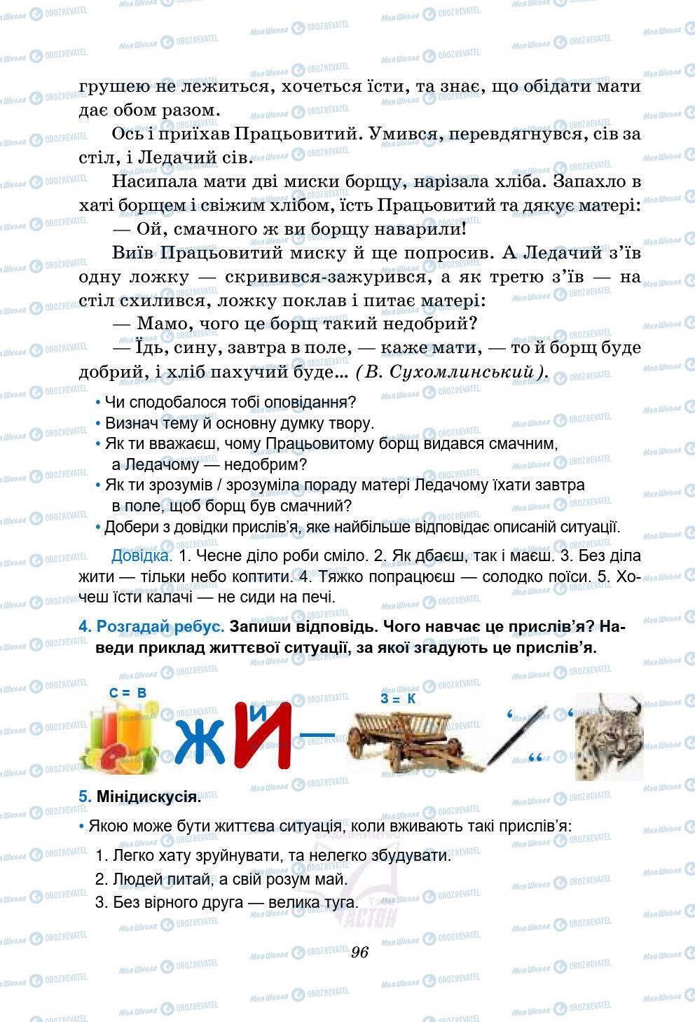 Підручники Українська мова 5 клас сторінка 96