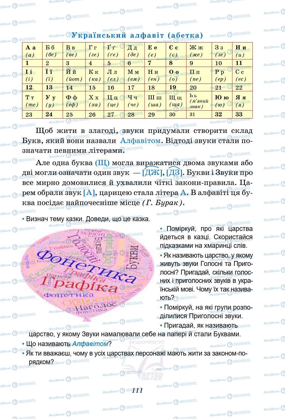 Підручники Українська мова 5 клас сторінка 111