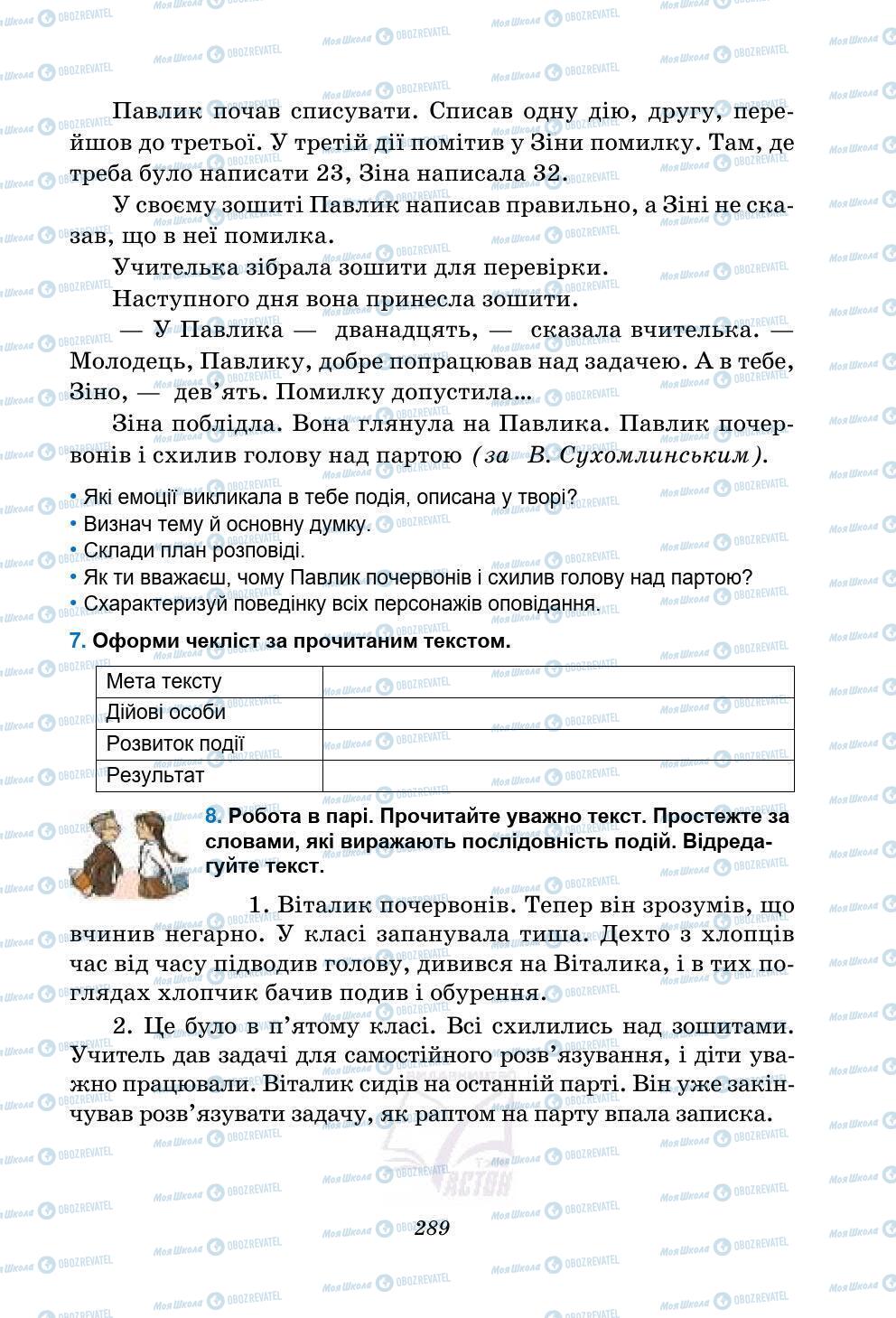 Підручники Українська мова 5 клас сторінка 289