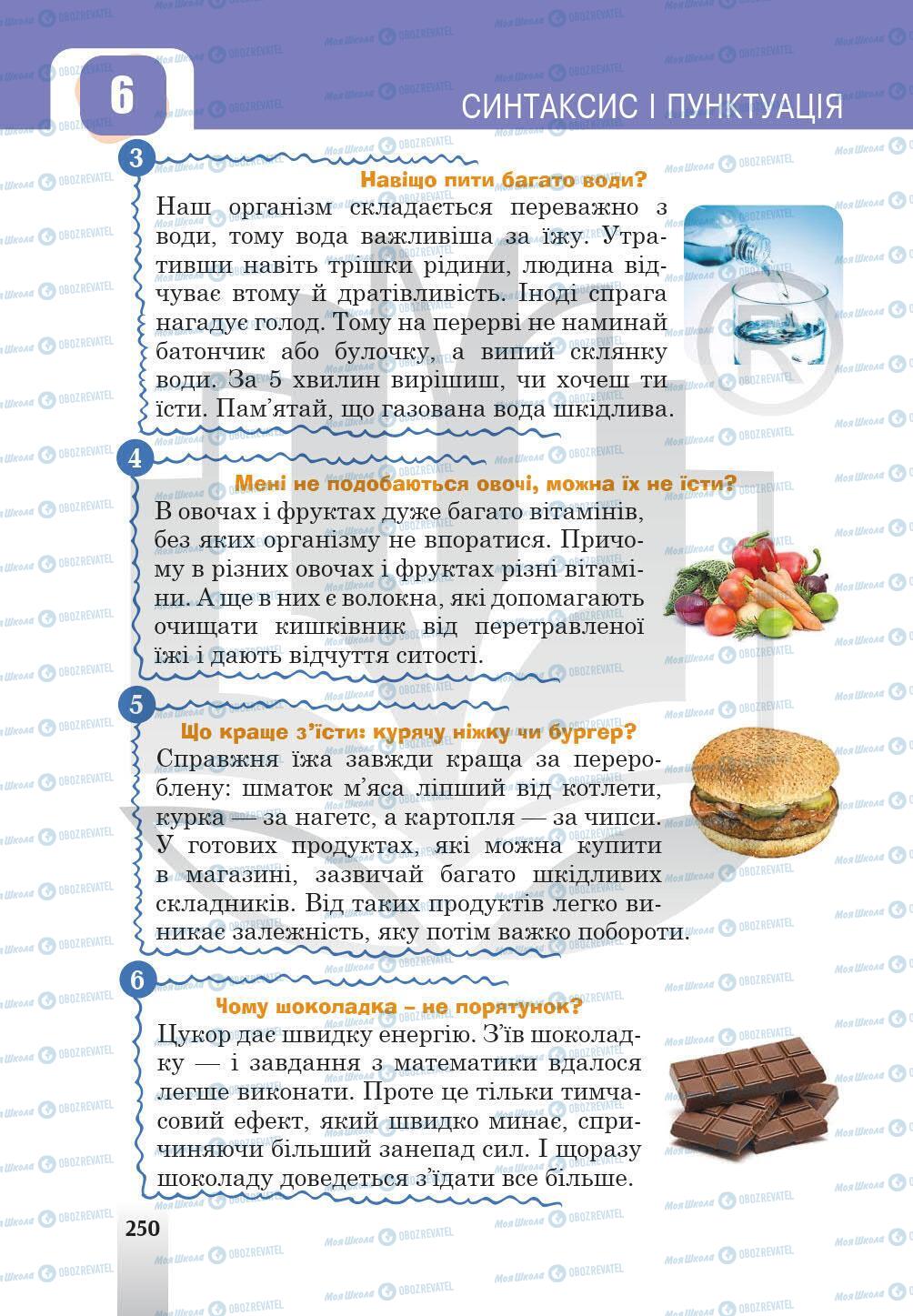 Підручники Українська мова 5 клас сторінка 250