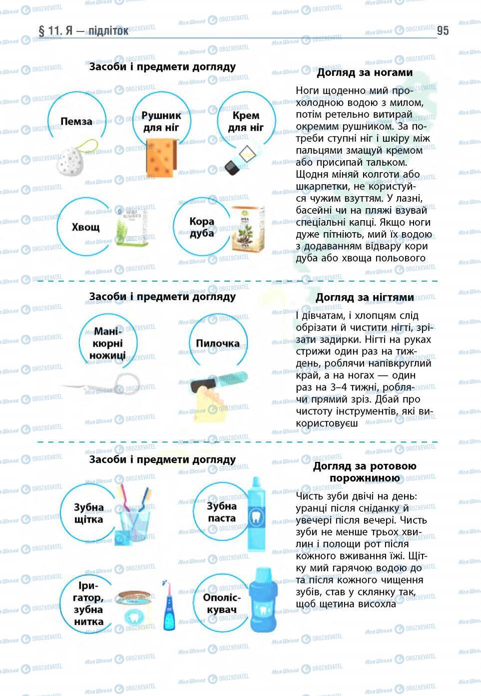 Підручники Основи здоров'я 5 клас сторінка 95