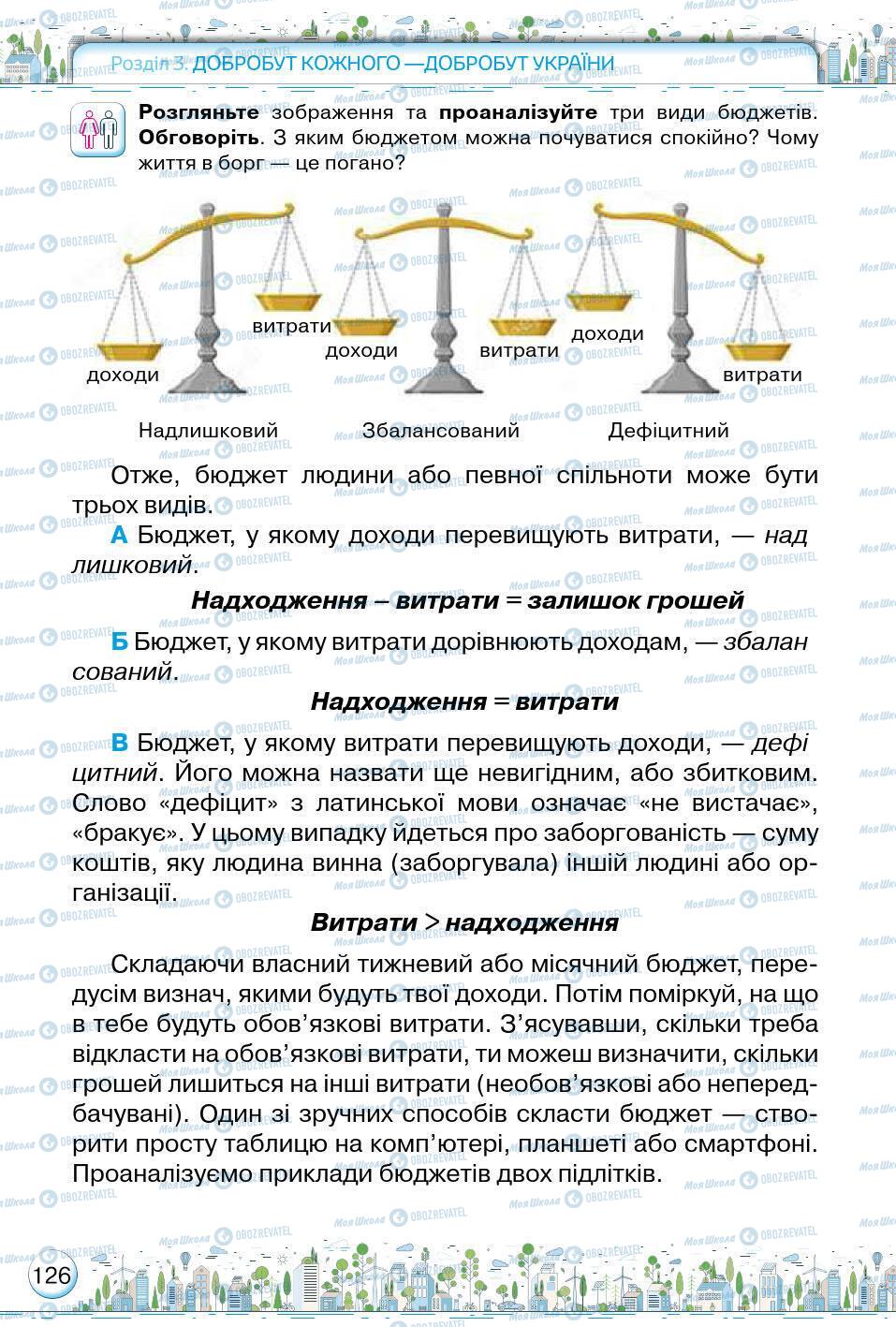 Підручники Основи здоров'я 5 клас сторінка 126