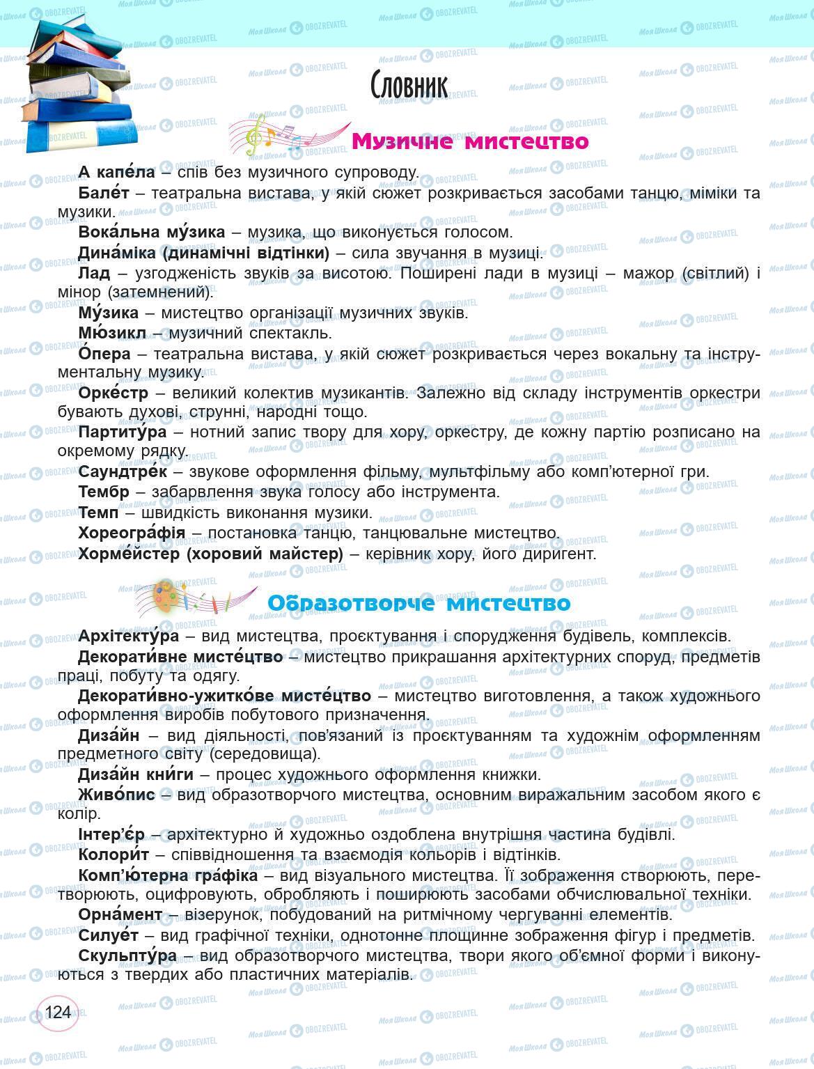 Підручники Мистецтво 5 клас сторінка 124