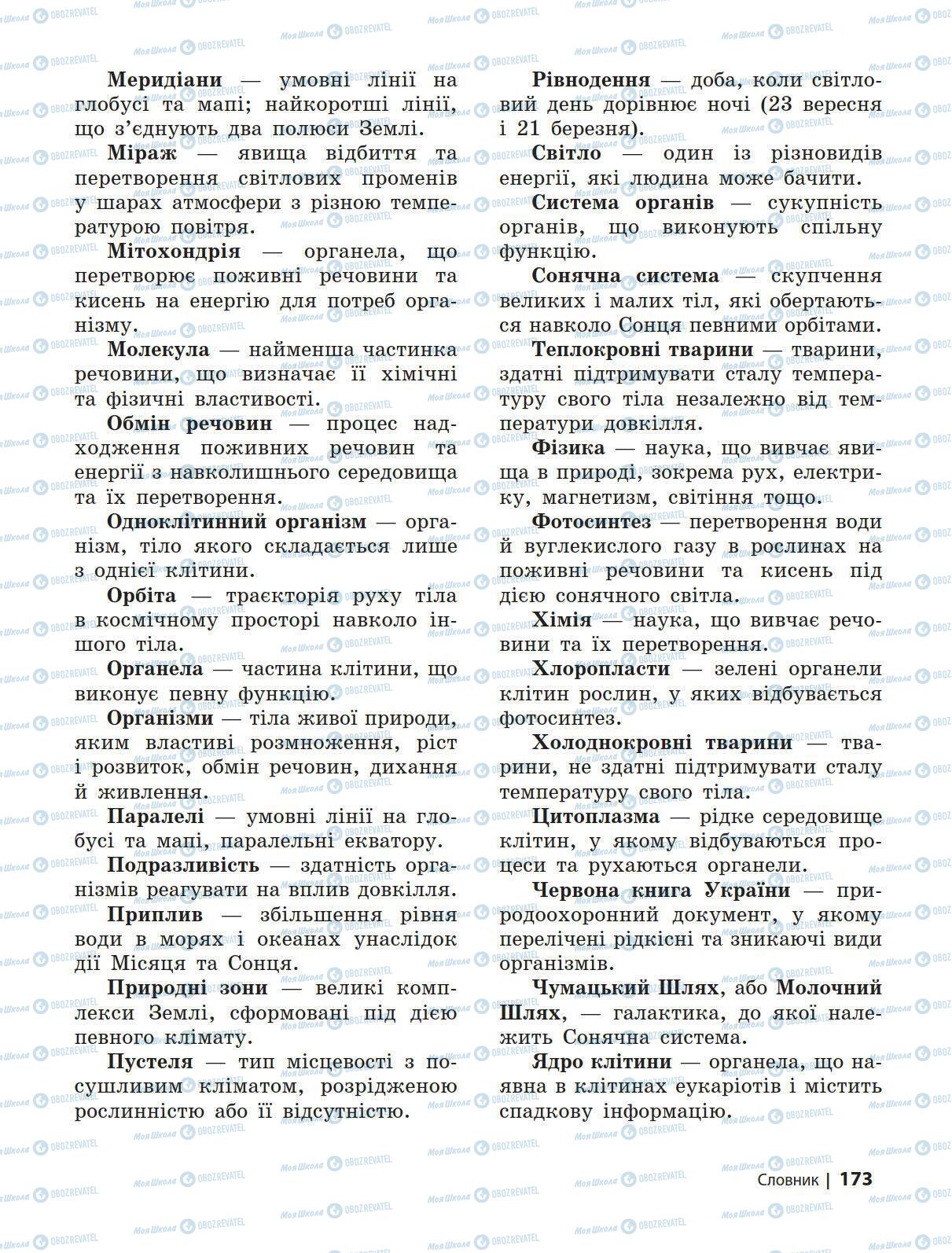 Підручники Природознавство 5 клас сторінка 173