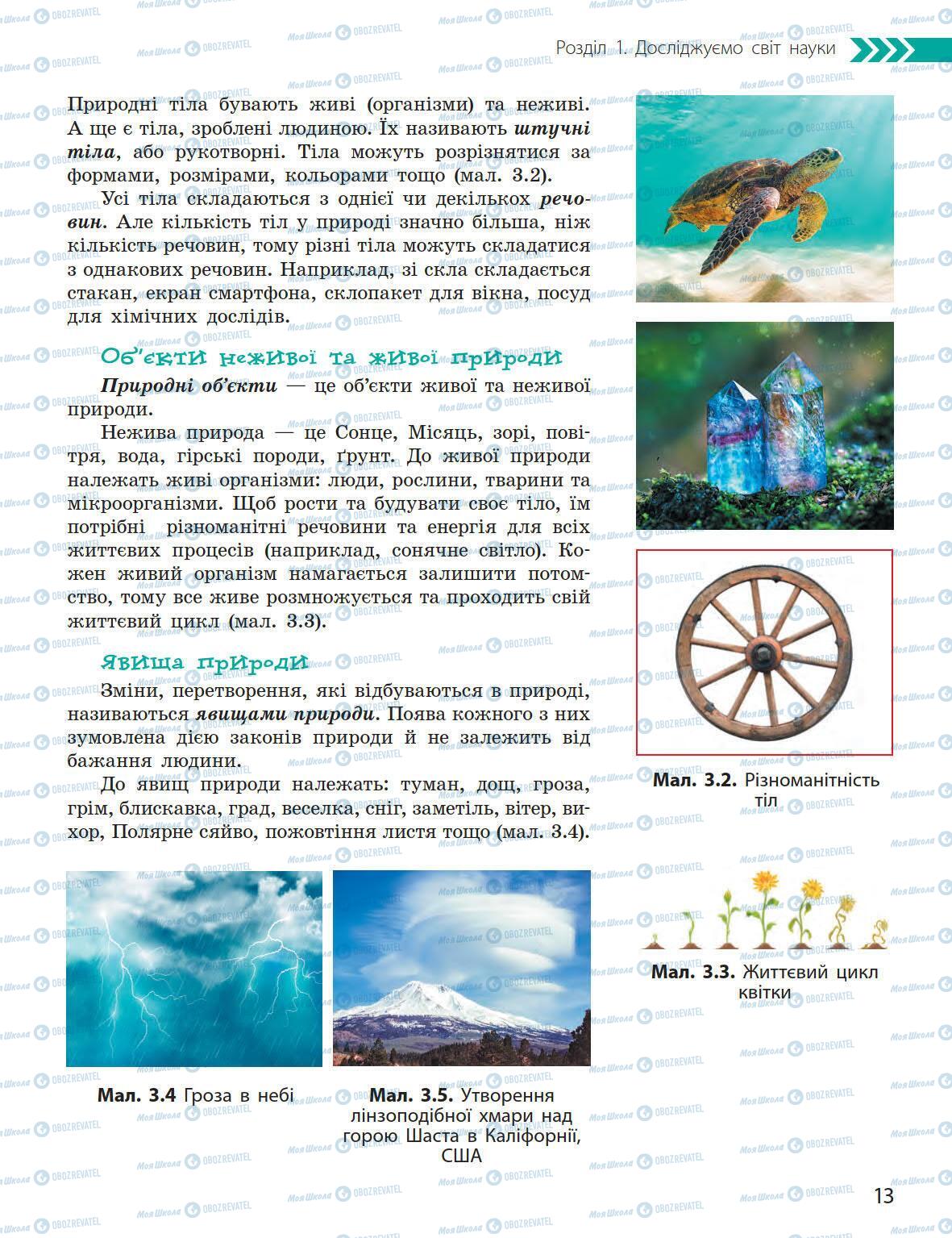 Підручники Природознавство 5 клас сторінка 13