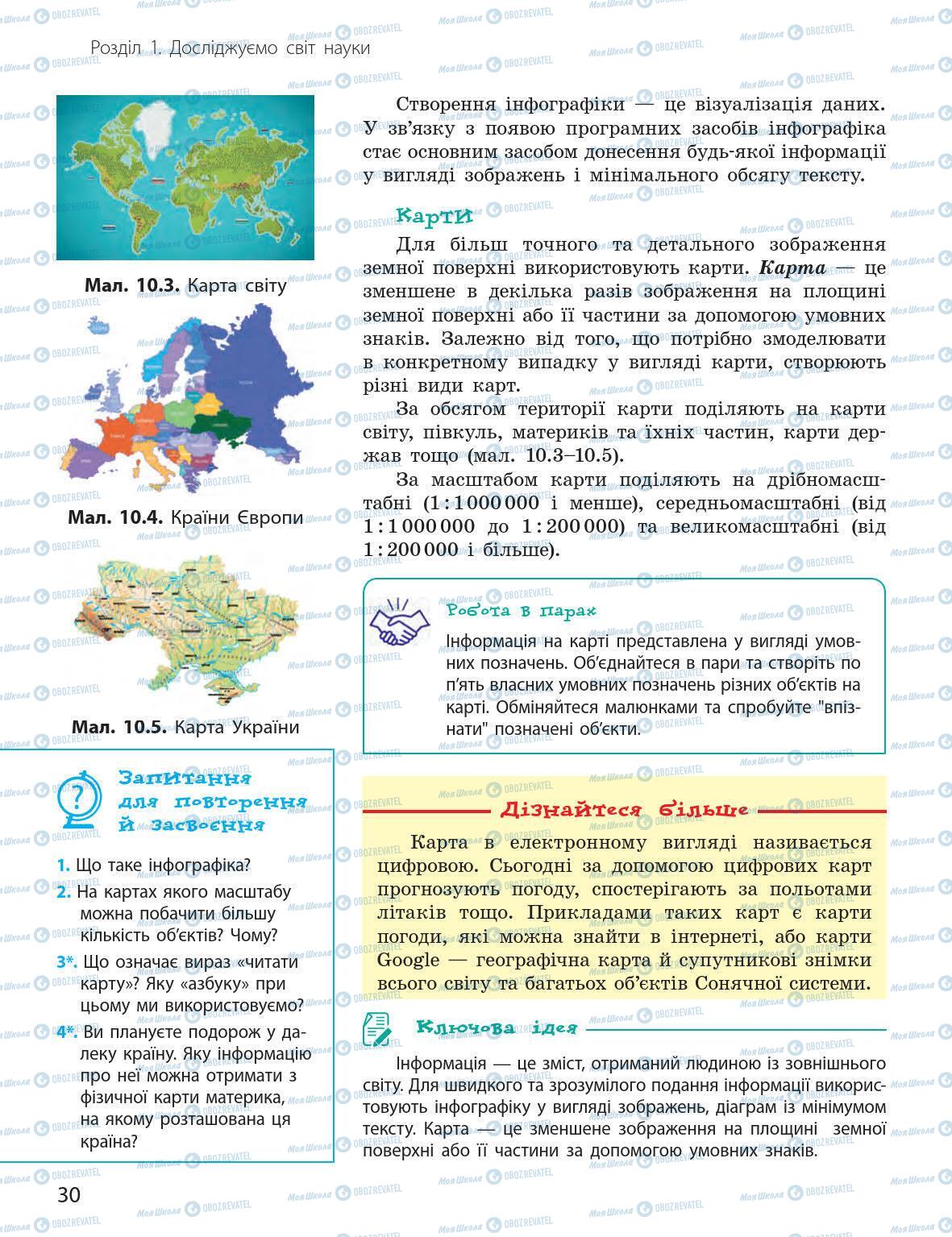 Підручники Природознавство 5 клас сторінка 30