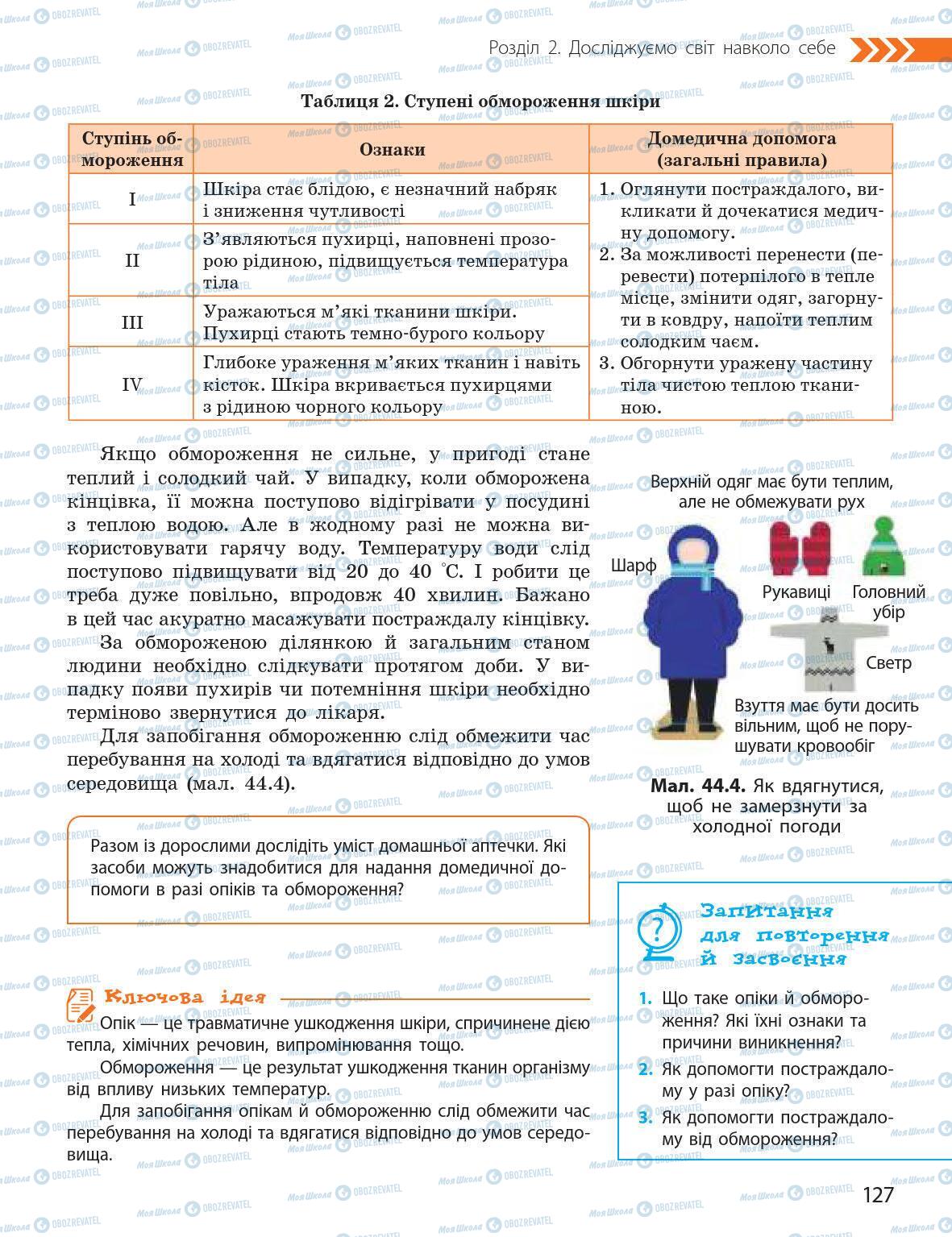 Підручники Природознавство 5 клас сторінка 127