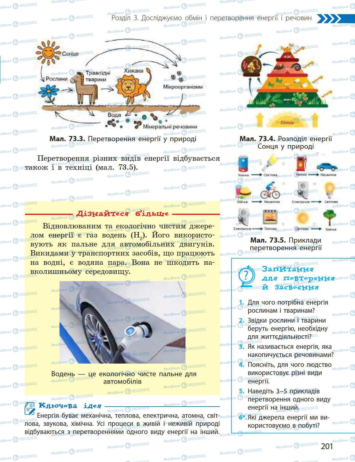 Підручники Природознавство 5 клас сторінка 201