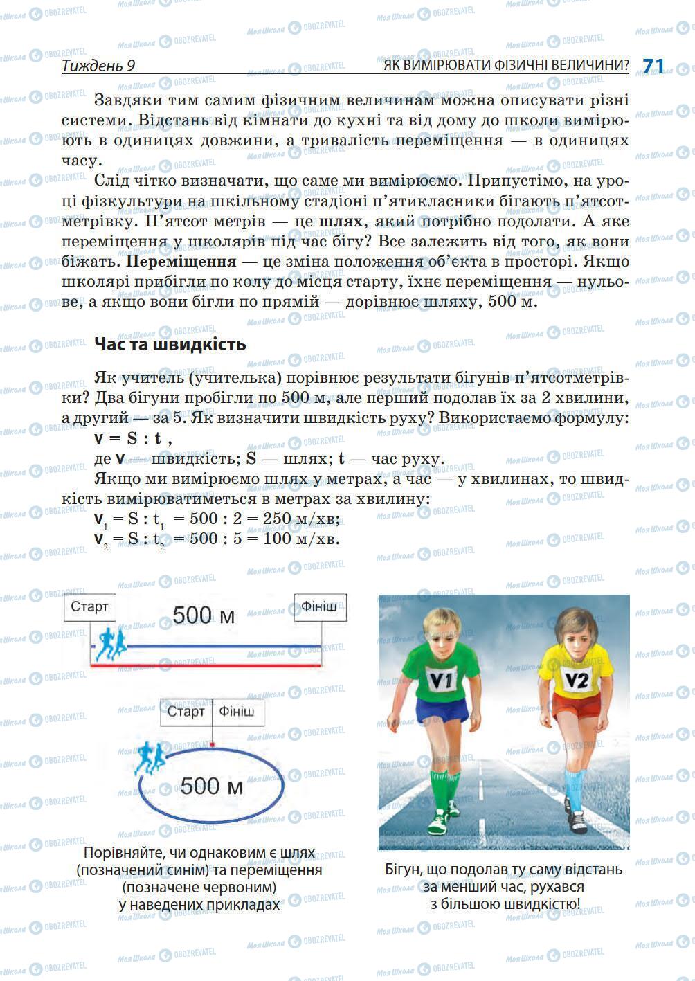 Підручники Природознавство 5 клас сторінка 71