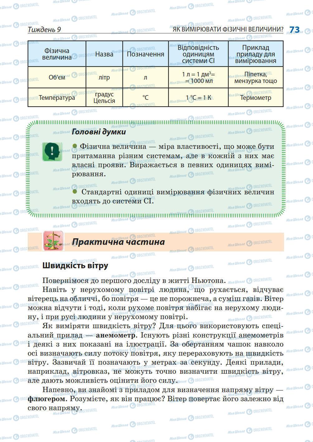 Учебники Природоведение 5 класс страница 73