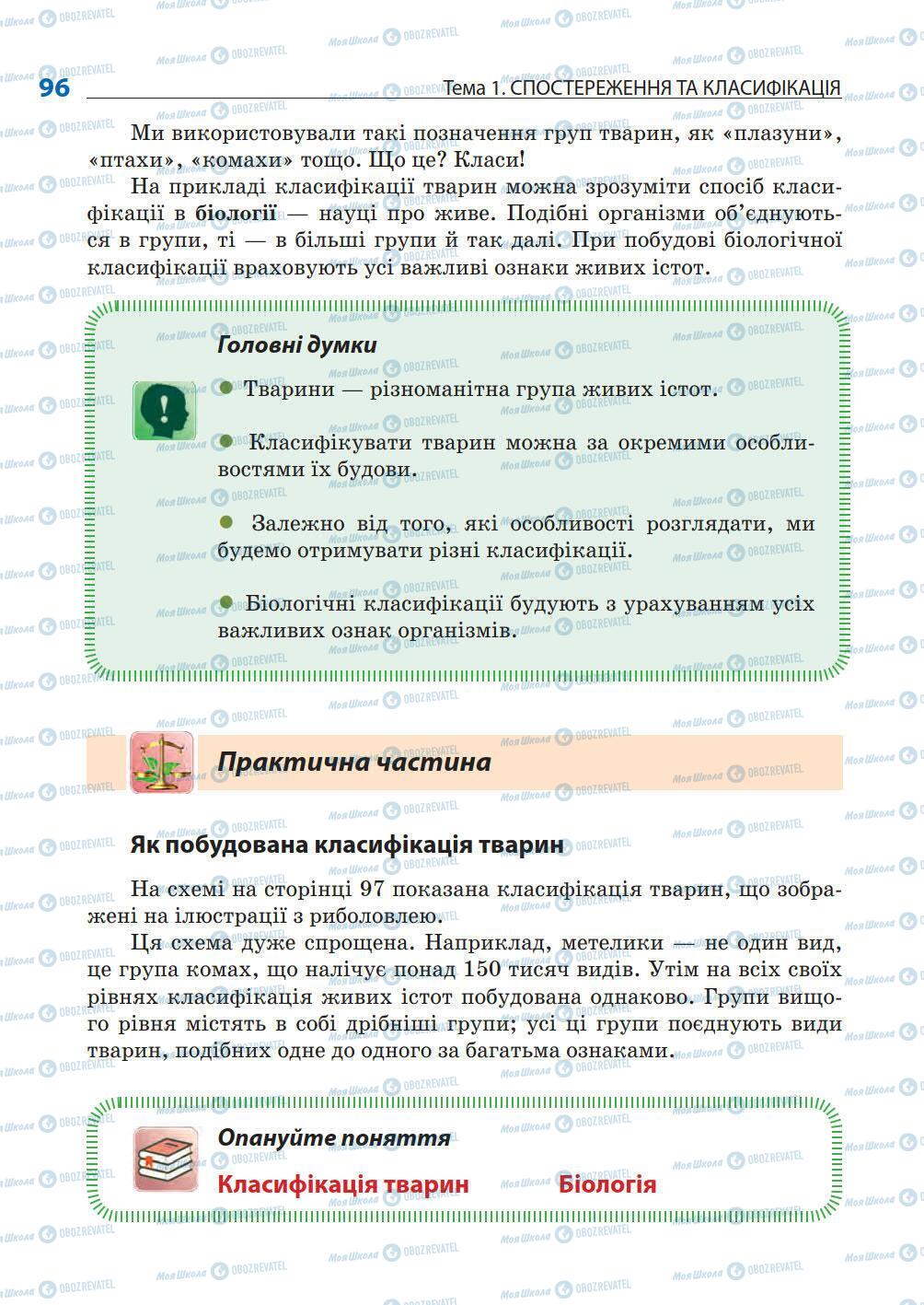 Підручники Природознавство 5 клас сторінка 96