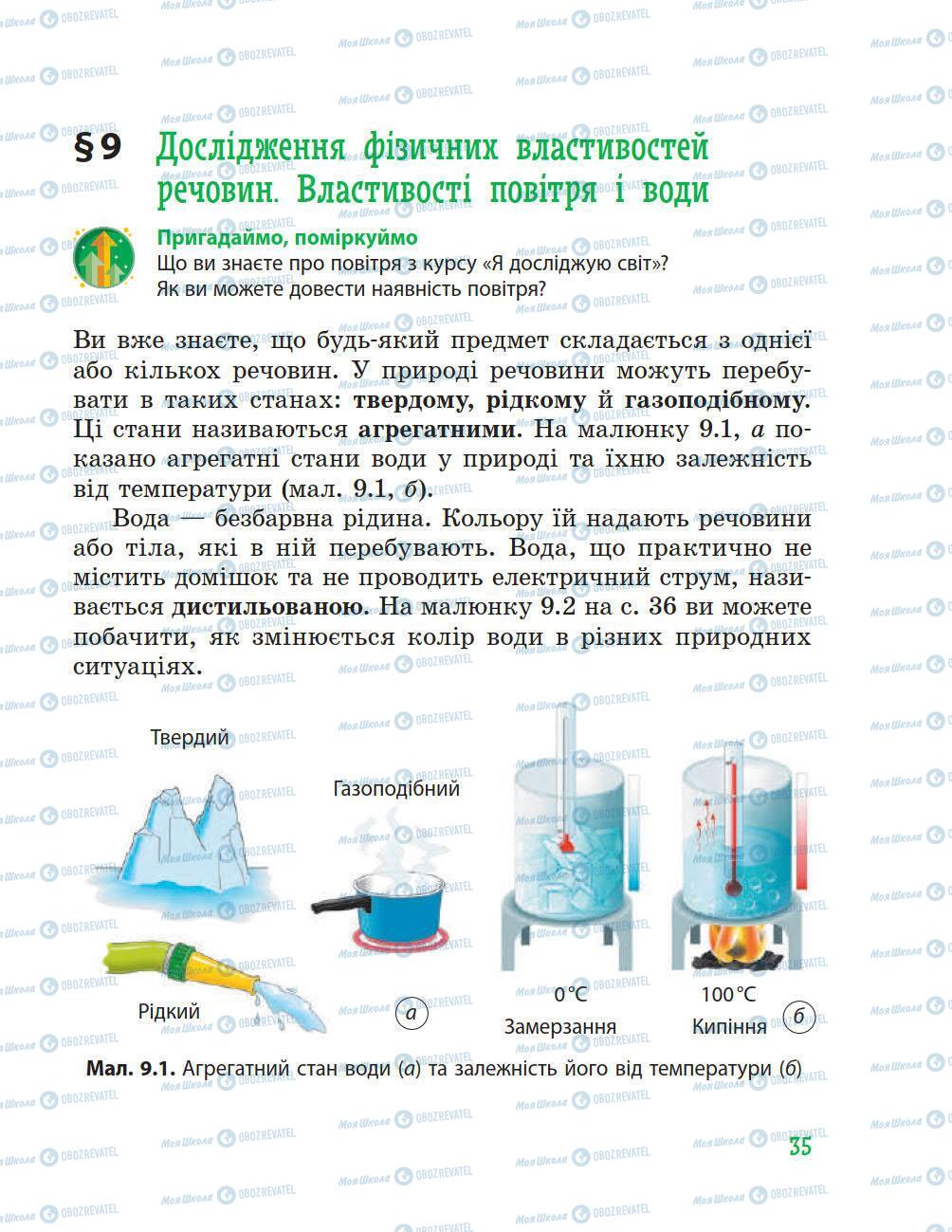 Підручники Природознавство 5 клас сторінка 35