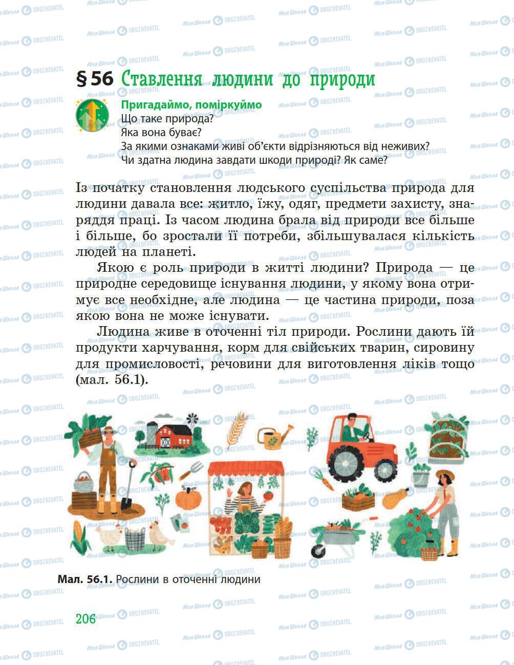 Підручники Природознавство 5 клас сторінка 206