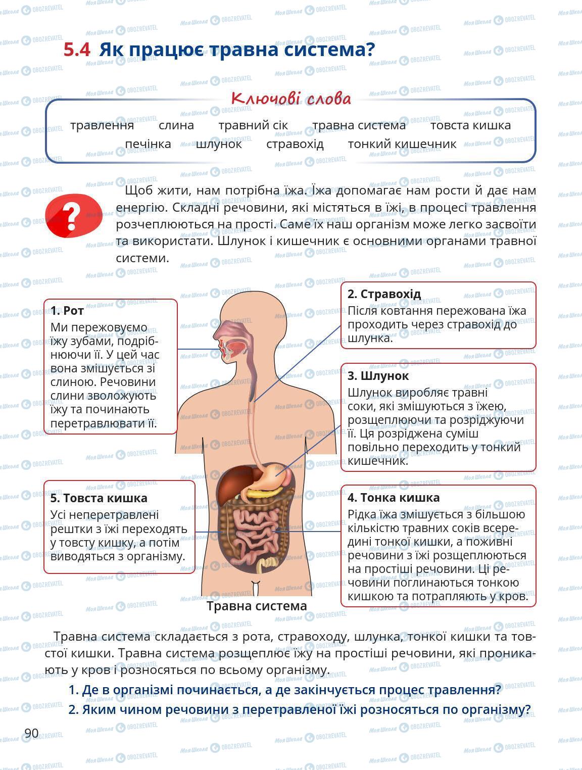 Учебники Природоведение 5 класс страница 90