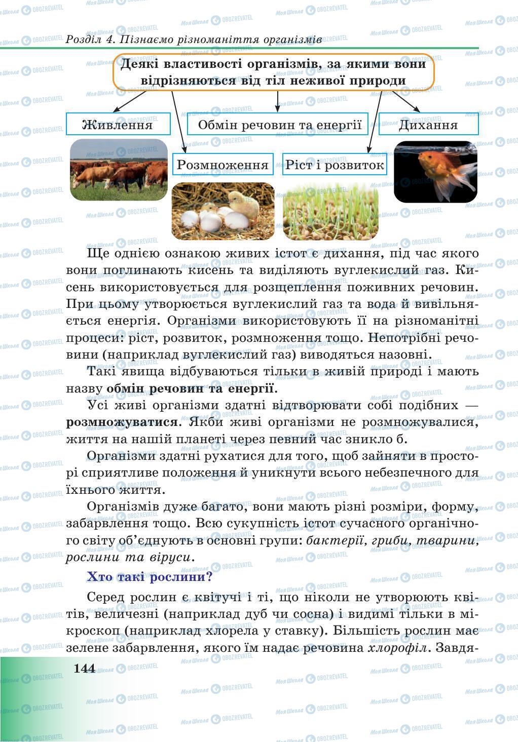 Підручники Природознавство 5 клас сторінка 144