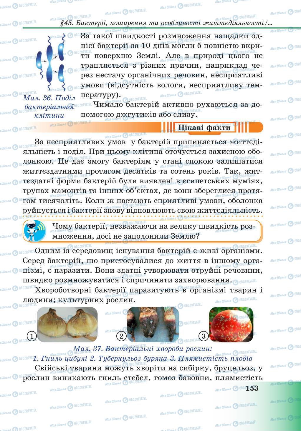 Підручники Природознавство 5 клас сторінка 153