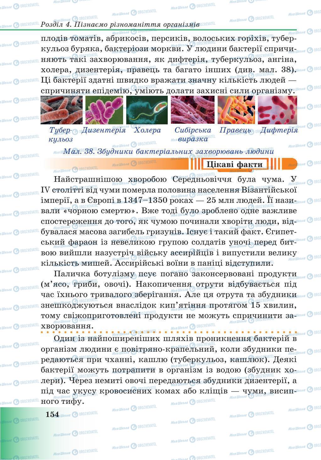 Учебники Природоведение 5 класс страница 154