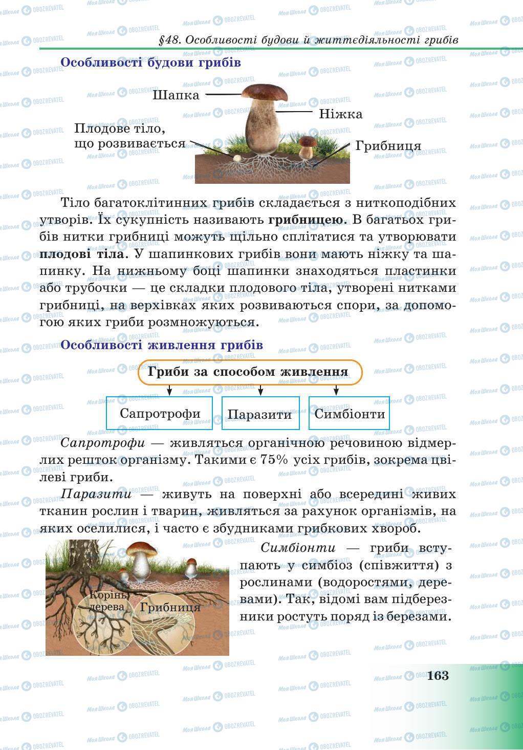 Підручники Природознавство 5 клас сторінка 163