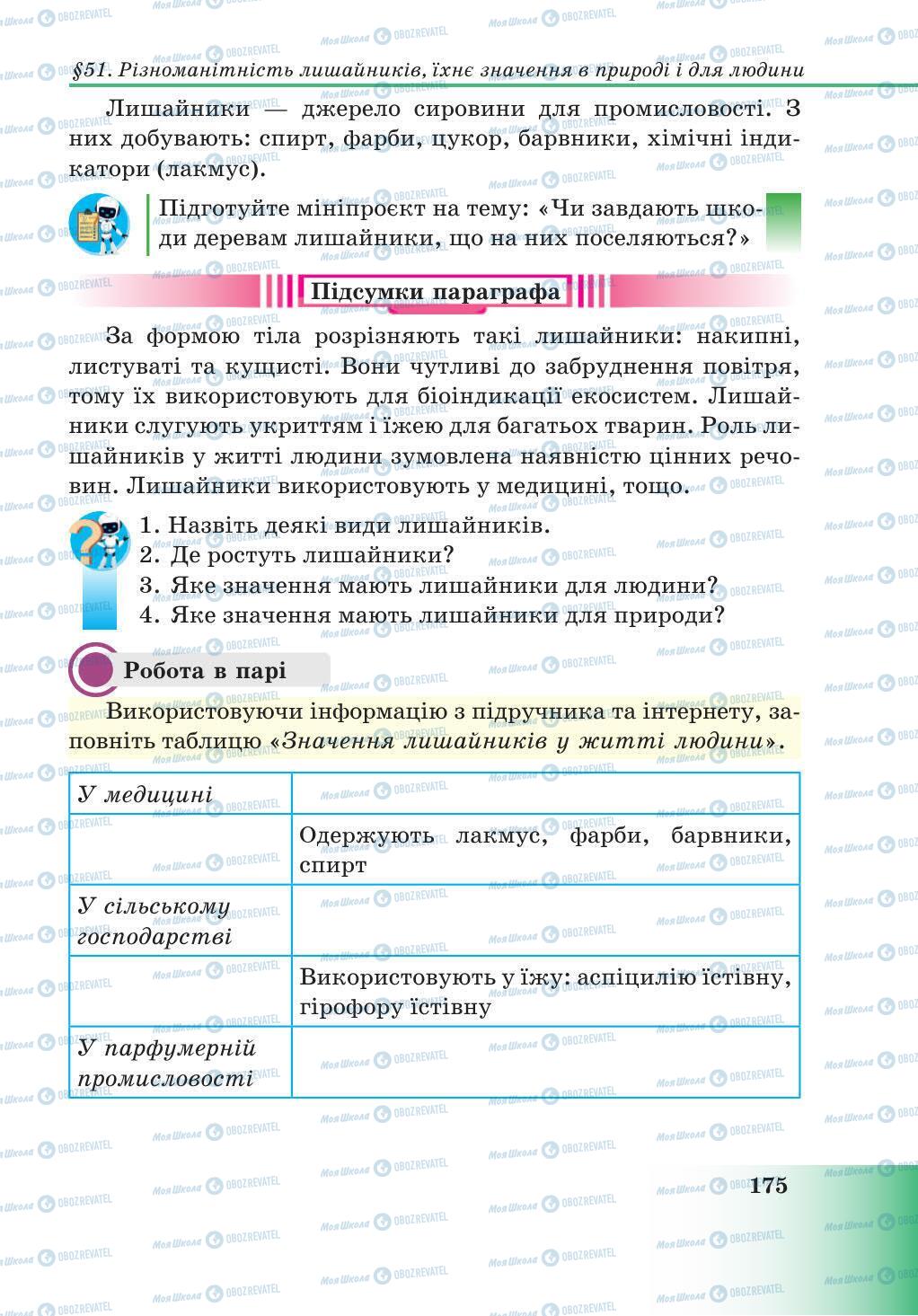 Учебники Природоведение 5 класс страница 175