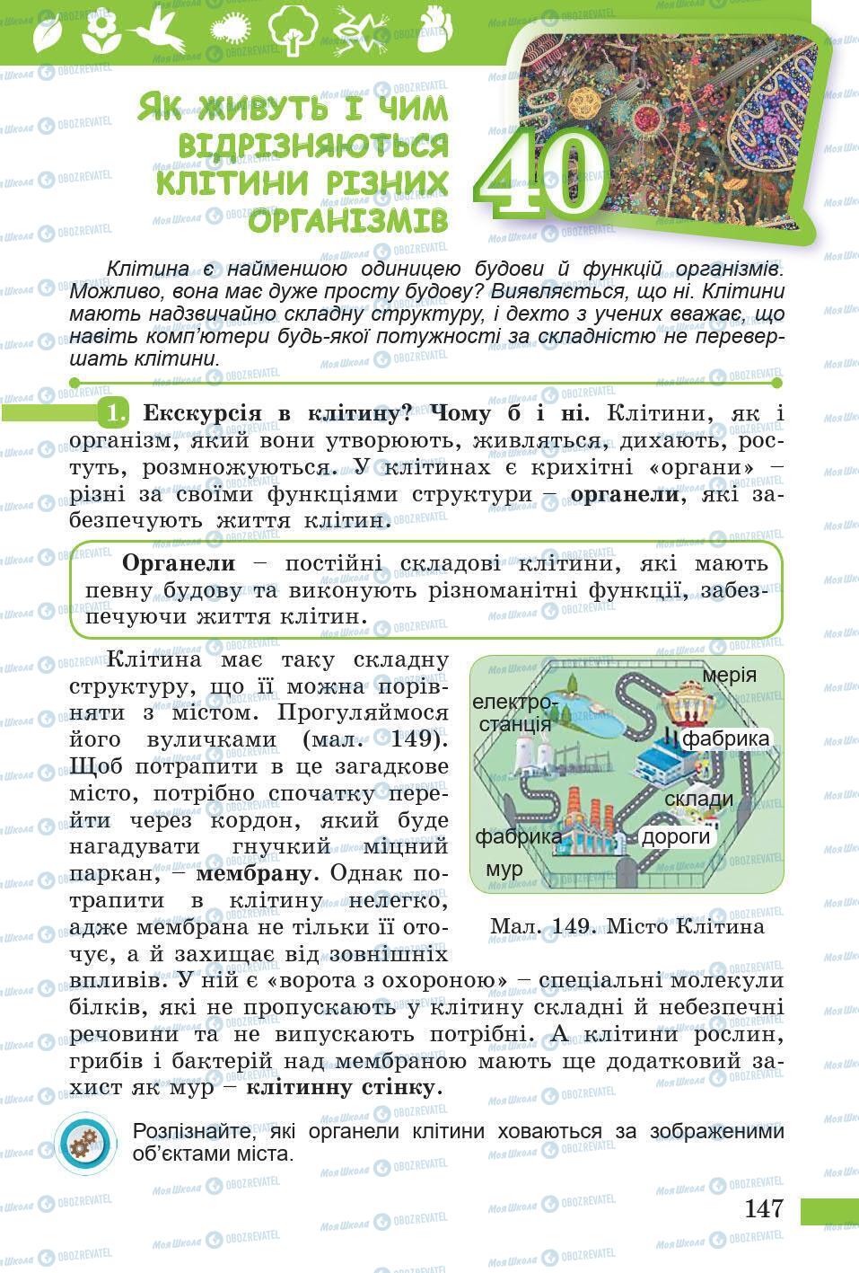 Підручники Природознавство 5 клас сторінка 147