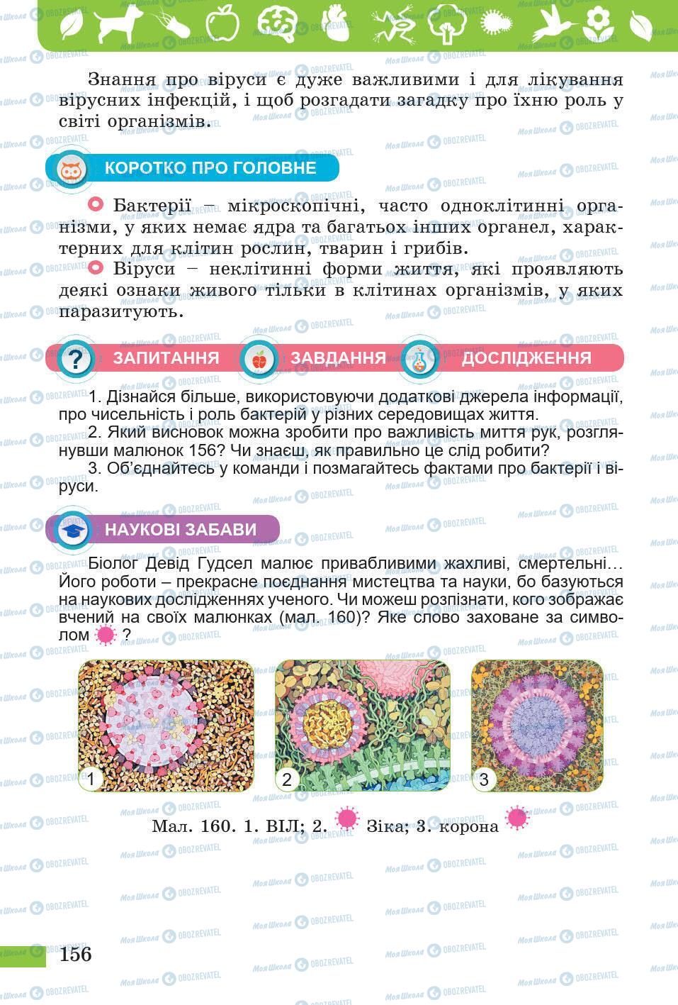Підручники Природознавство 5 клас сторінка 156
