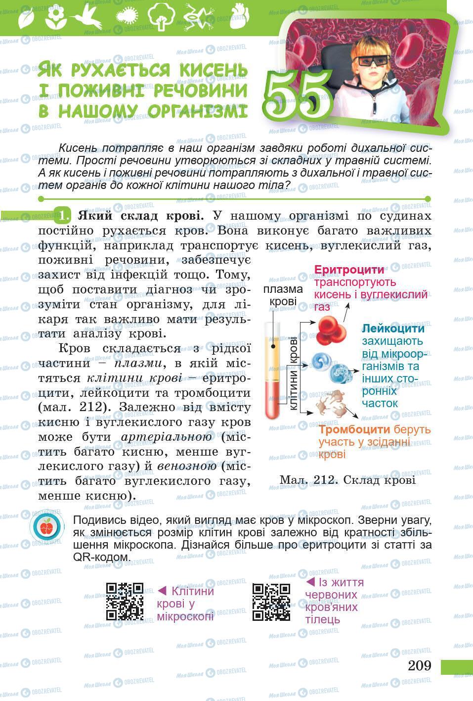 Підручники Природознавство 5 клас сторінка 209