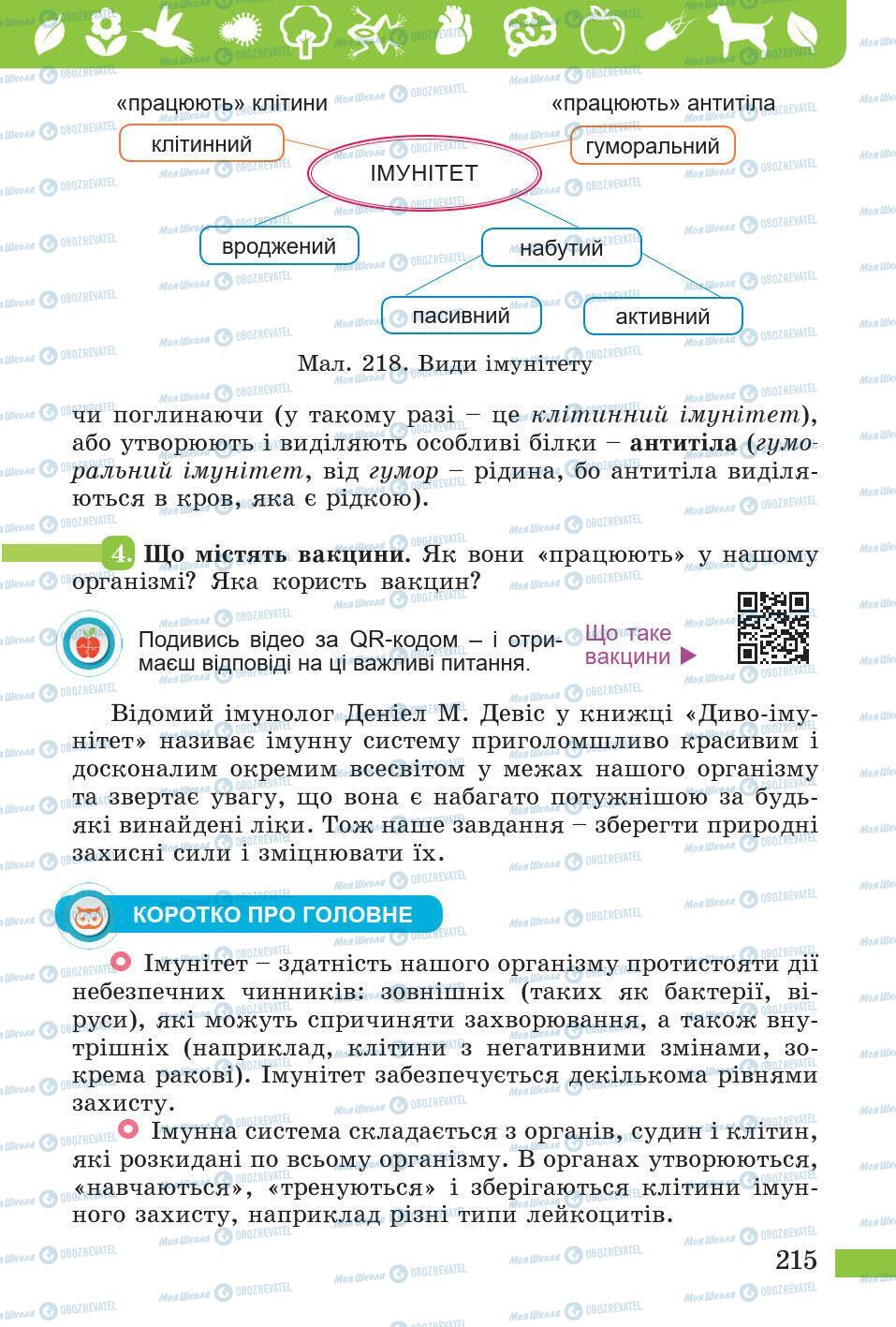 Підручники Природознавство 5 клас сторінка 215