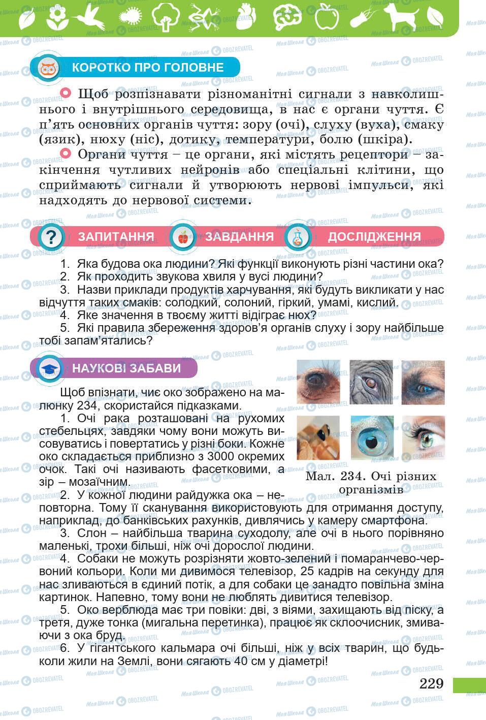 Підручники Природознавство 5 клас сторінка 229