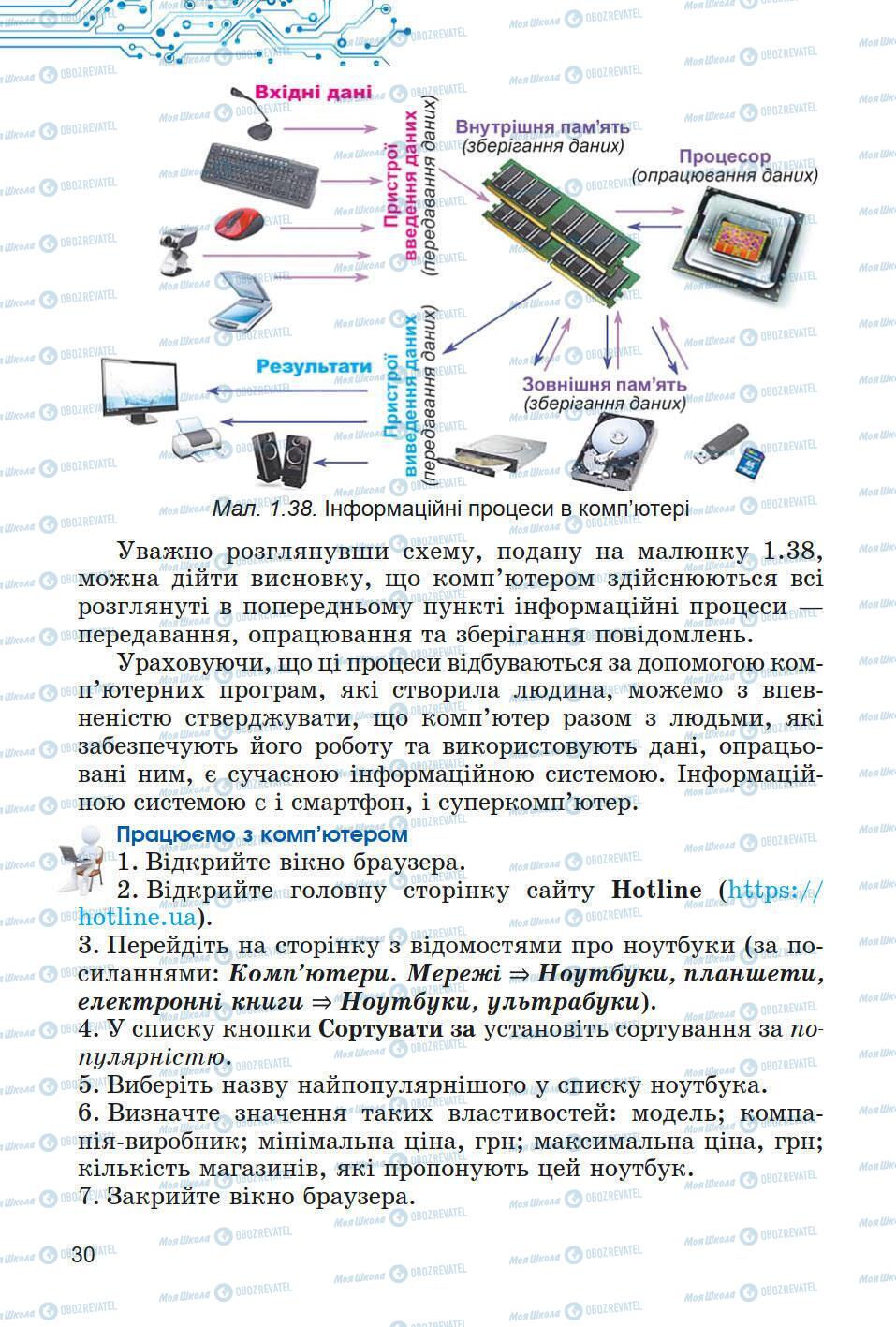 Підручники Інформатика 5 клас сторінка 30