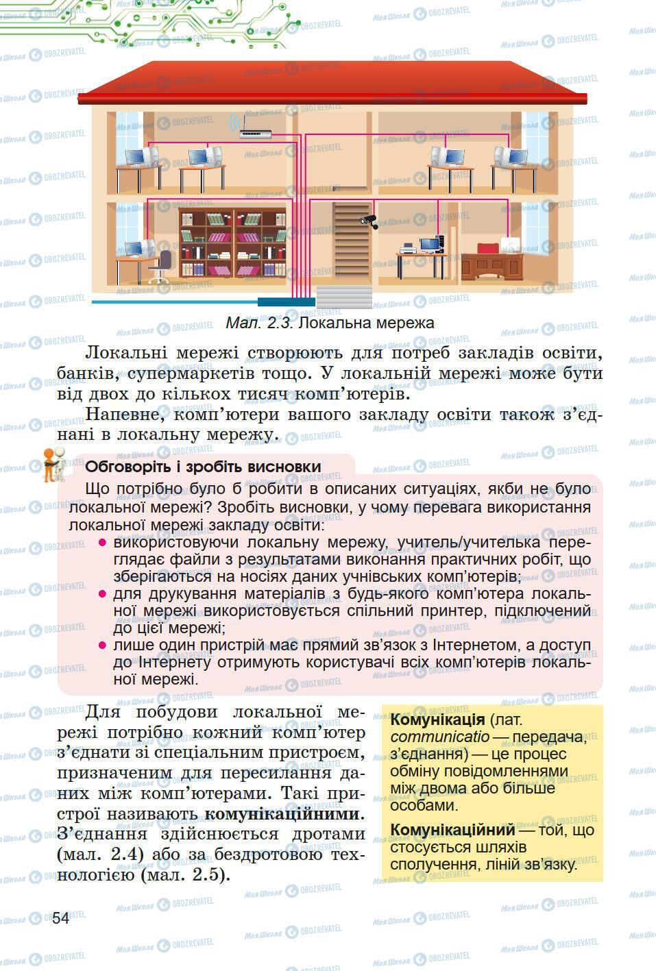 Підручники Інформатика 5 клас сторінка 54