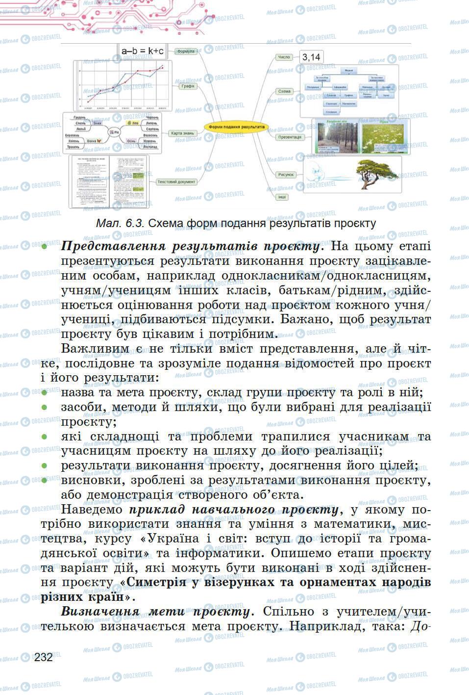 Підручники Інформатика 5 клас сторінка 232